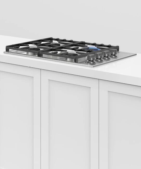 Fisher & Paykel 30" Series 7, 4‑Burner Gas Cooktop, Natural Gas, Professional Stainless Steel – CDV3‑304‑N - Image 2