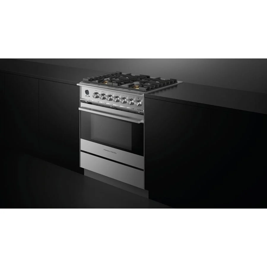 Fisher & Paykel 30" Series 9 Contemporary Dual Fuel Range, 4 Burner – OR30SDG6X1 - Image 6