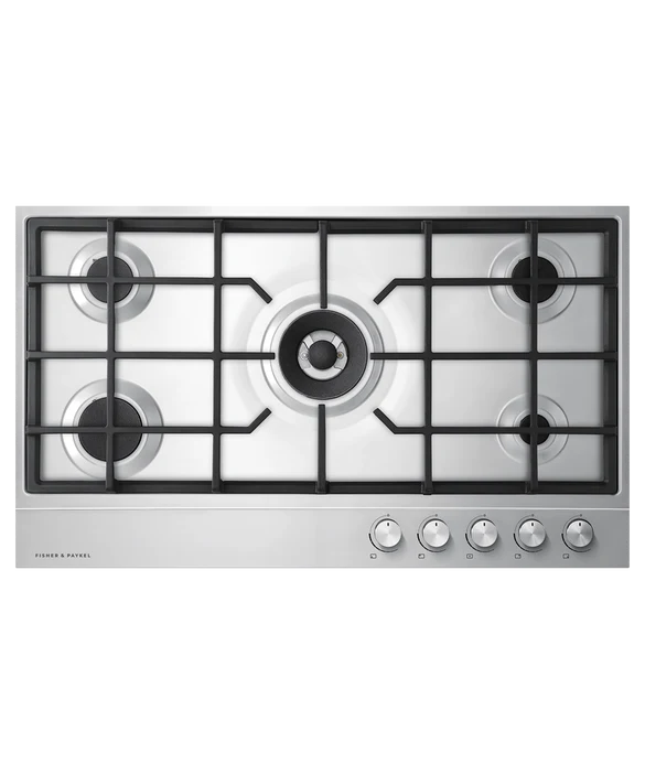 Fisher & Paykel 36" Series 7, 5-Burner Gas Cooktop, Natural Gas, Stainless Steel – CG365DNGX1 N