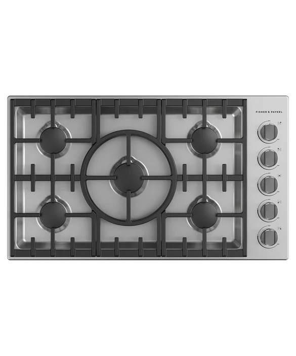 Fisher & Paykel 36" Series 7 Professional 5-Burner Gas Cooktop, Natural Gas, Stainless Steel – CDV3-365-N