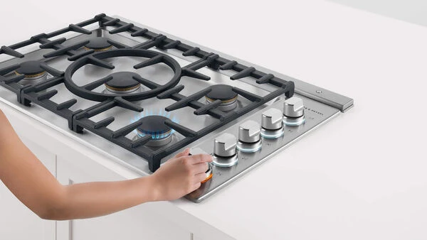 Fisher & Paykel 36" Series 7 Professional 5-Burner Gas Cooktop, Natural Gas, Stainless Steel – CDV3-365-N - Image 5