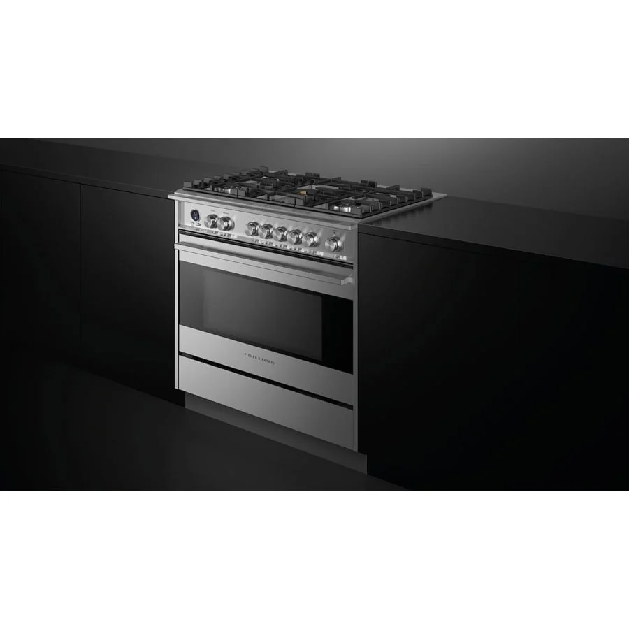Fisher & Paykel 36" Series 9 Contemporary Dual Fuel Range, 5 Burner – OR36SDG6X1 - Image 8