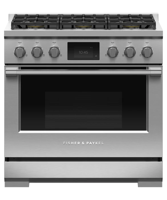 Fisher & Paykel 36" Series 9 Professional Dual Fuel Range, 6 Burner – RDV3-366*