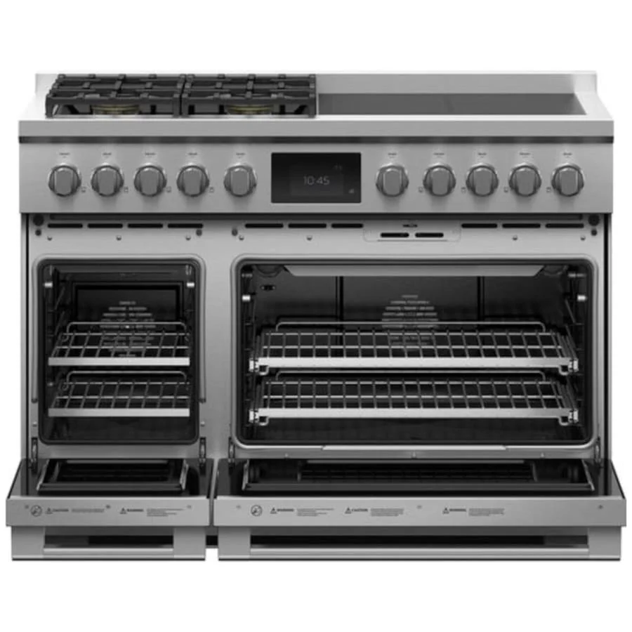 Fisher & Paykel 48" Series 11 Professional Dual Fuel Range, 4 Burner + 4 Induction Zones – RHV3-484-N - Image 2