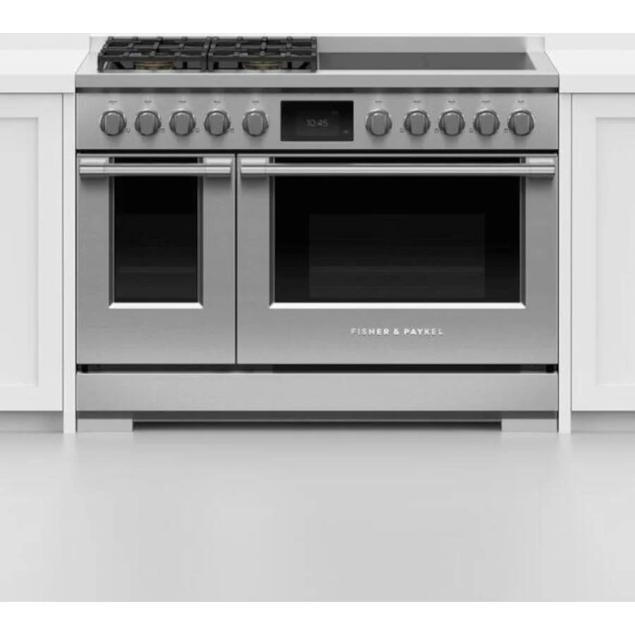 Fisher & Paykel 48" Series 11 Professional Dual Fuel Range, 4 Burner + 4 Induction Zones – RHV3-484-N - Image 4
