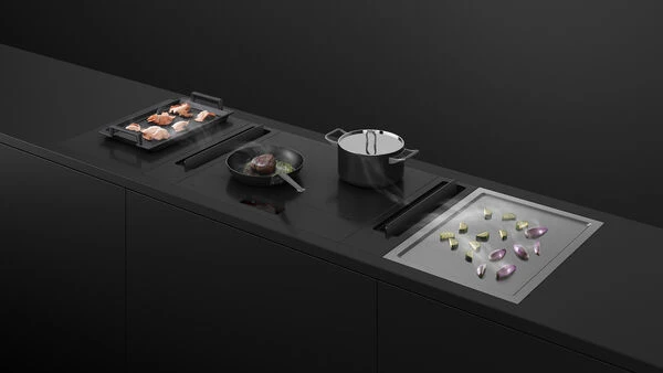Fisher & Paykel 5" Series 11 Modular Auxiliary Downdraft Rangehood (Black/Grey) – CD5D* - Image 5
