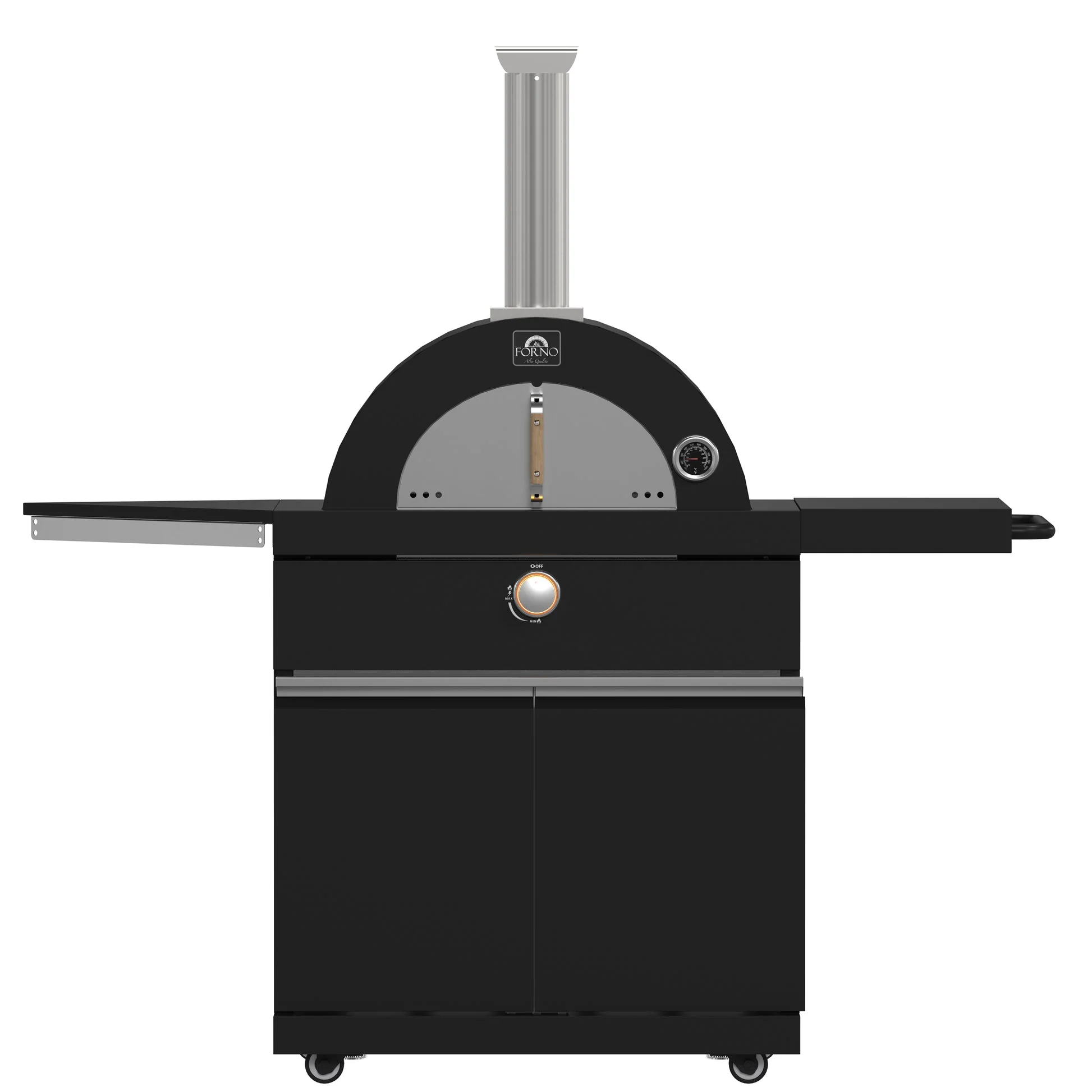 Forno All’Aperto Outdoor Kitchen – 87,600 BTU, 4 Burners, Infrared Burners, Pizza Oven, Black Countertops, Bar & Beverage Center - Image 10
