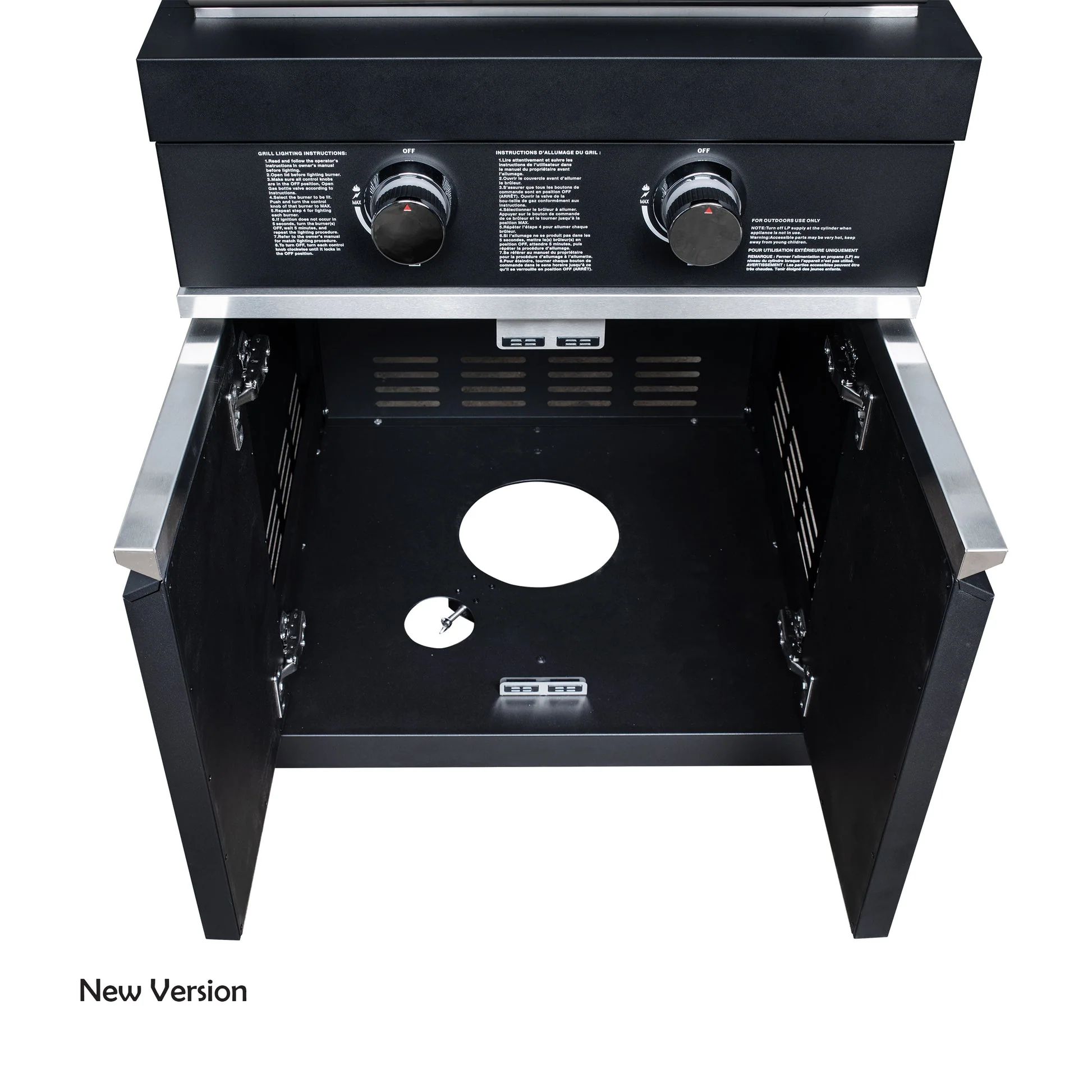 Forno All’Aperto Outdoor Kitchen in Black – 99,600 BTU, 5 Burners, Infrared Burners, Pizza Oven, Sink, Bar & Beverage Center - Image 17