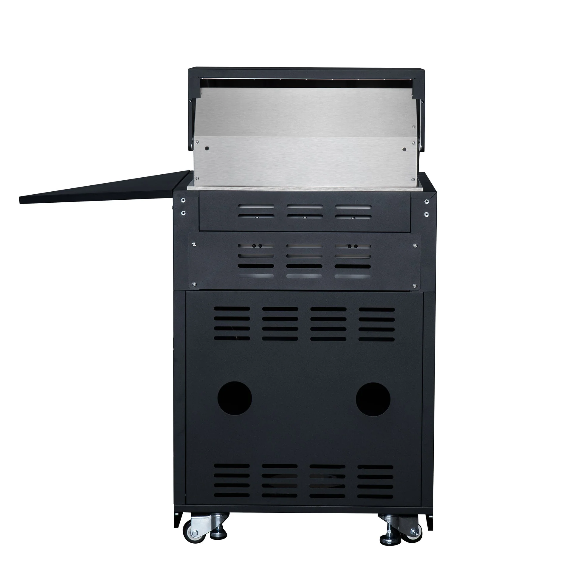 Forno All’Aperto Outdoor Kitchen in Black – 99,600 BTU, 5 Burners, Infrared Burners, Pizza Oven, Sink, Bar & Beverage Center - Image 19