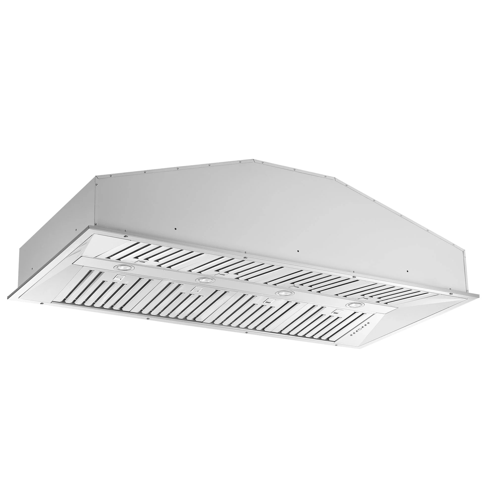 Forno Altilia 60-Inch Insert Range Hood, Stainless Steel, LED Lighting, Baffle Filters - Image 2