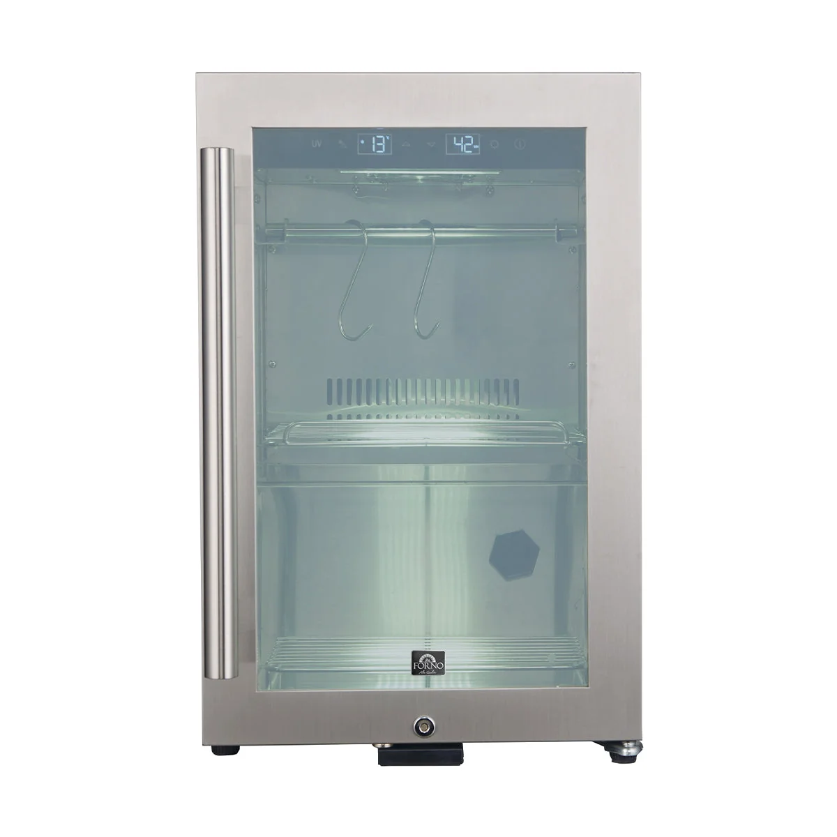 Forno Asciutto 17" Dry Aging Cabinet – 1.84 cu.ft, LED Lighting & Adjustable Shelves