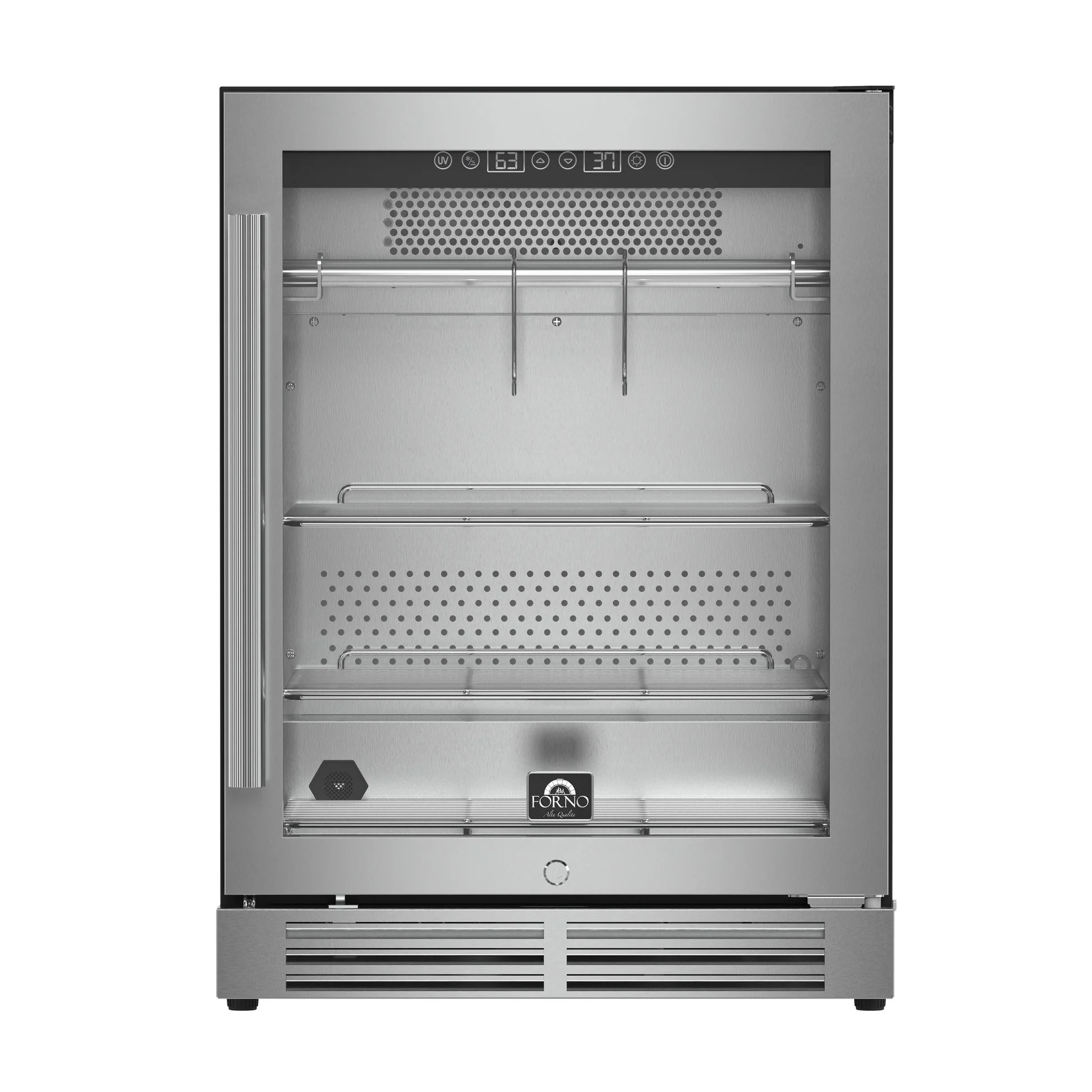 Forno Asciutto 24" Dry Aging Cabinet – 4.41 cu.ft, LED Lighting & Adjustable Shelves