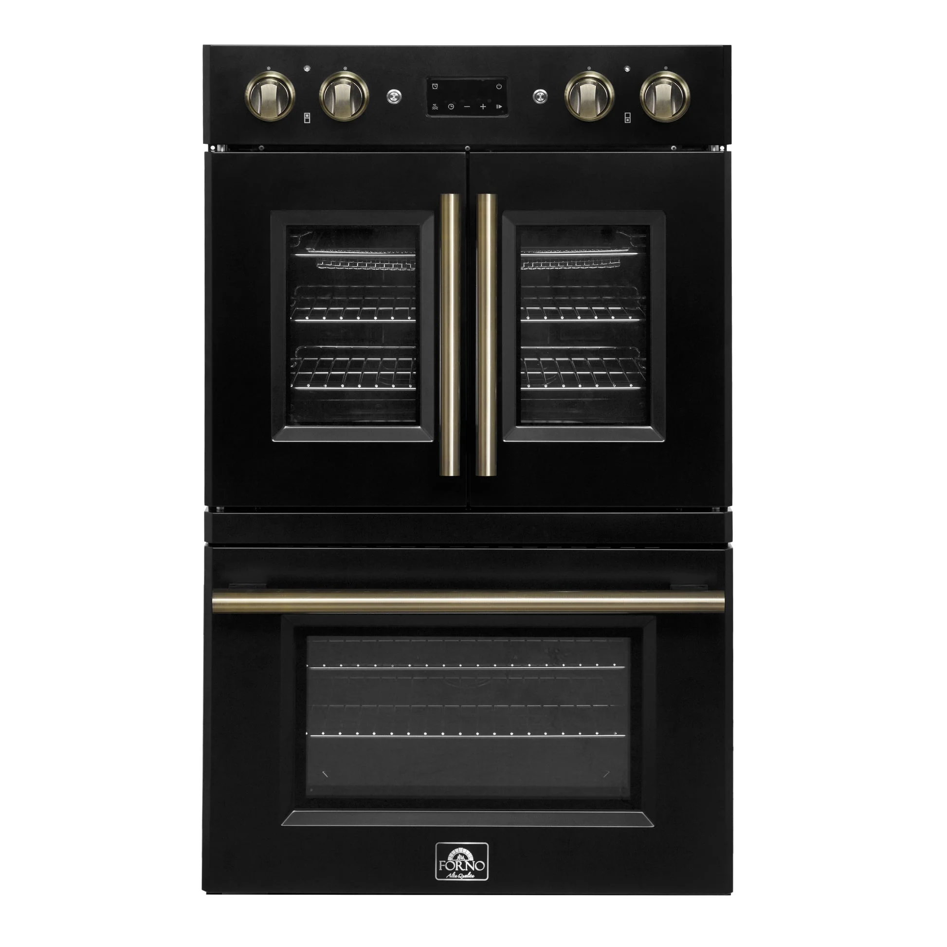 Forno Asti 30" Double Wall Oven – 7.36 cu.ft, 7200W Dual Convection, Upper French Doors, Air Fry, Sous Vide & Self-Clean