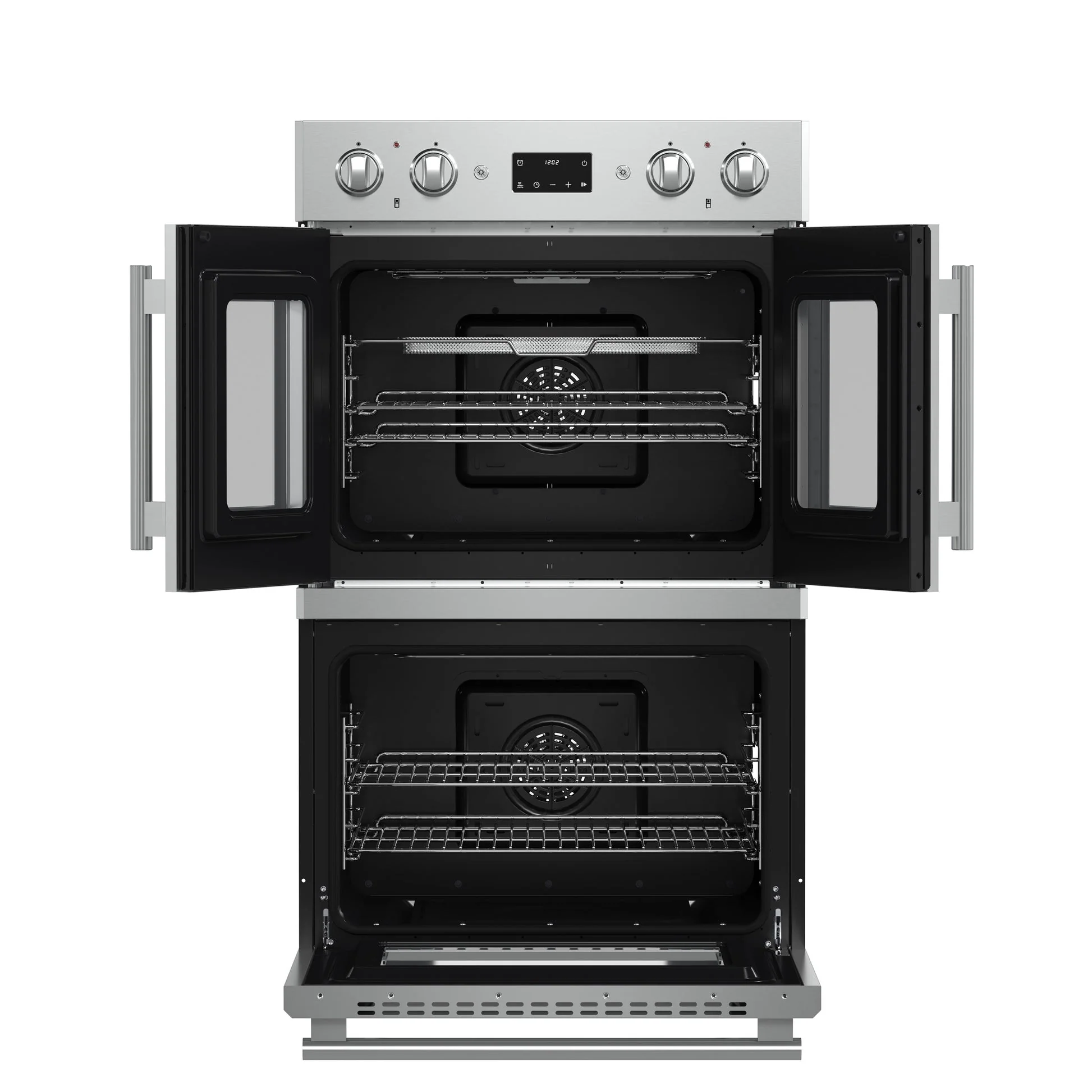 Forno Asti 30" Double Wall Oven – Stainless Steel with Upper French Doors, 7.36 cu.ft, 7200W Dual Convection, Air Fry, Self-Clean - Image 4