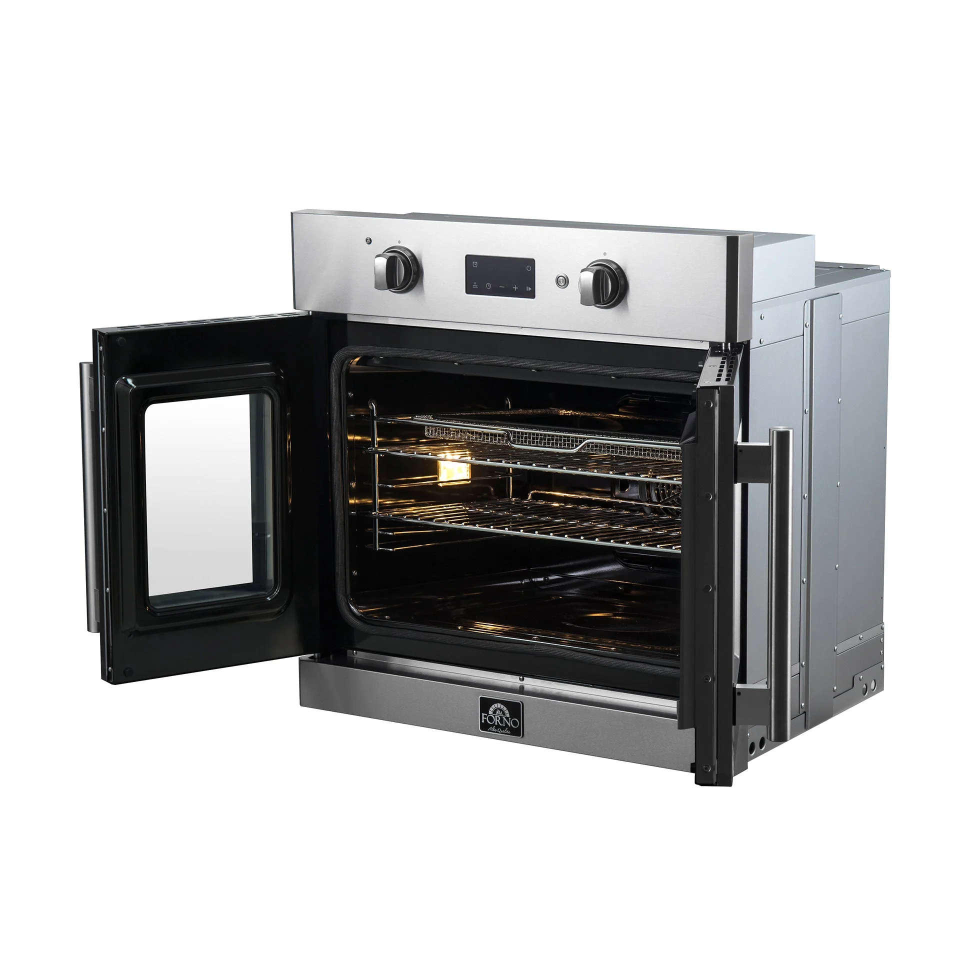 Forno Asti 30" French Door Electric Wall Oven – Stainless Steel, 3.68 cu.ft, 3600W, True Convection, Air Fry, Sous Vide & Self-Clean - Image 4