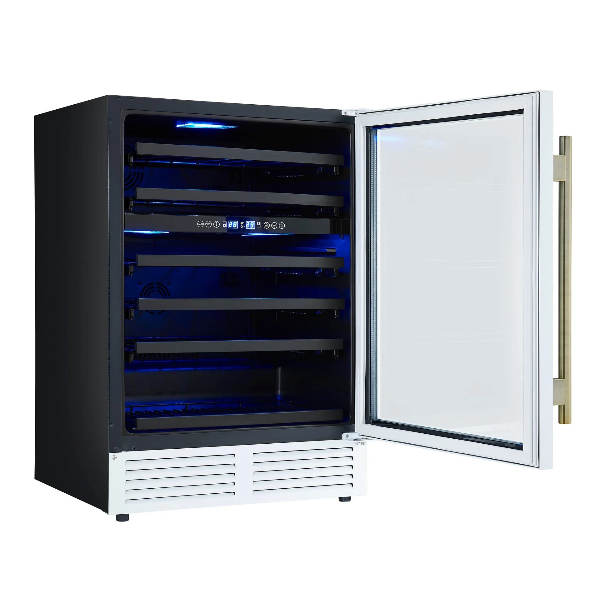 Forno Bacchino 24" Wine Cooler – 51 Bottle, Dual Zone, LED Lighting, Triple Glass Door, Built-In/Freestanding - Image 12