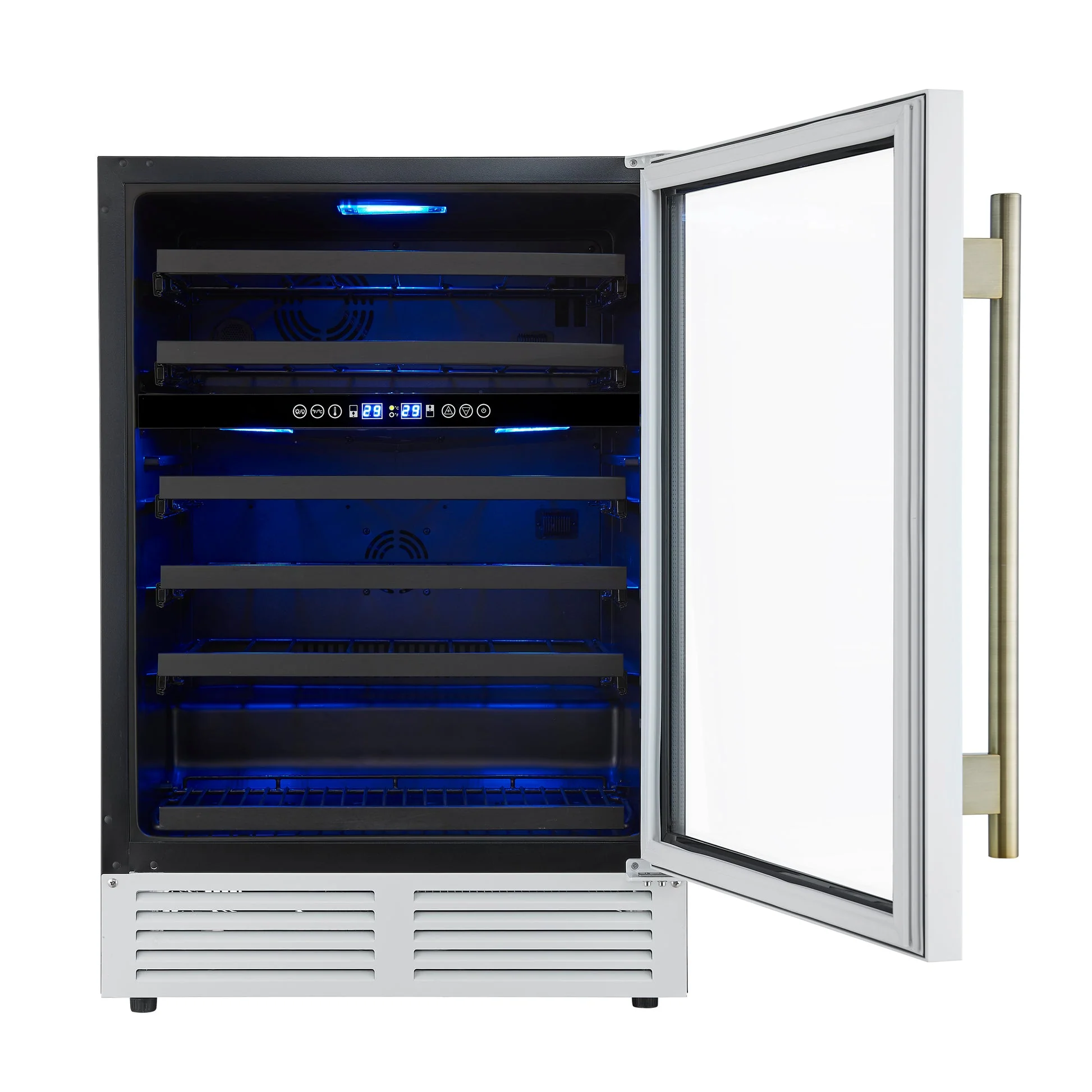 Forno Bacchino 24" Wine Cooler – 51 Bottle, Dual Zone, LED Lighting, Triple Glass Door, Built-In/Freestanding - Image 14