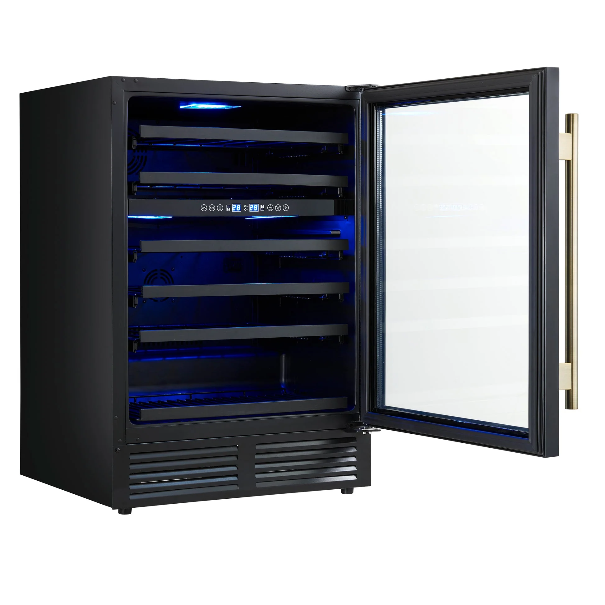 Forno Bacchino 24" Wine Cooler – 51 Bottle, Dual Zone, LED Lighting, Triple Glass Door, Built-In/Freestanding - Image 4