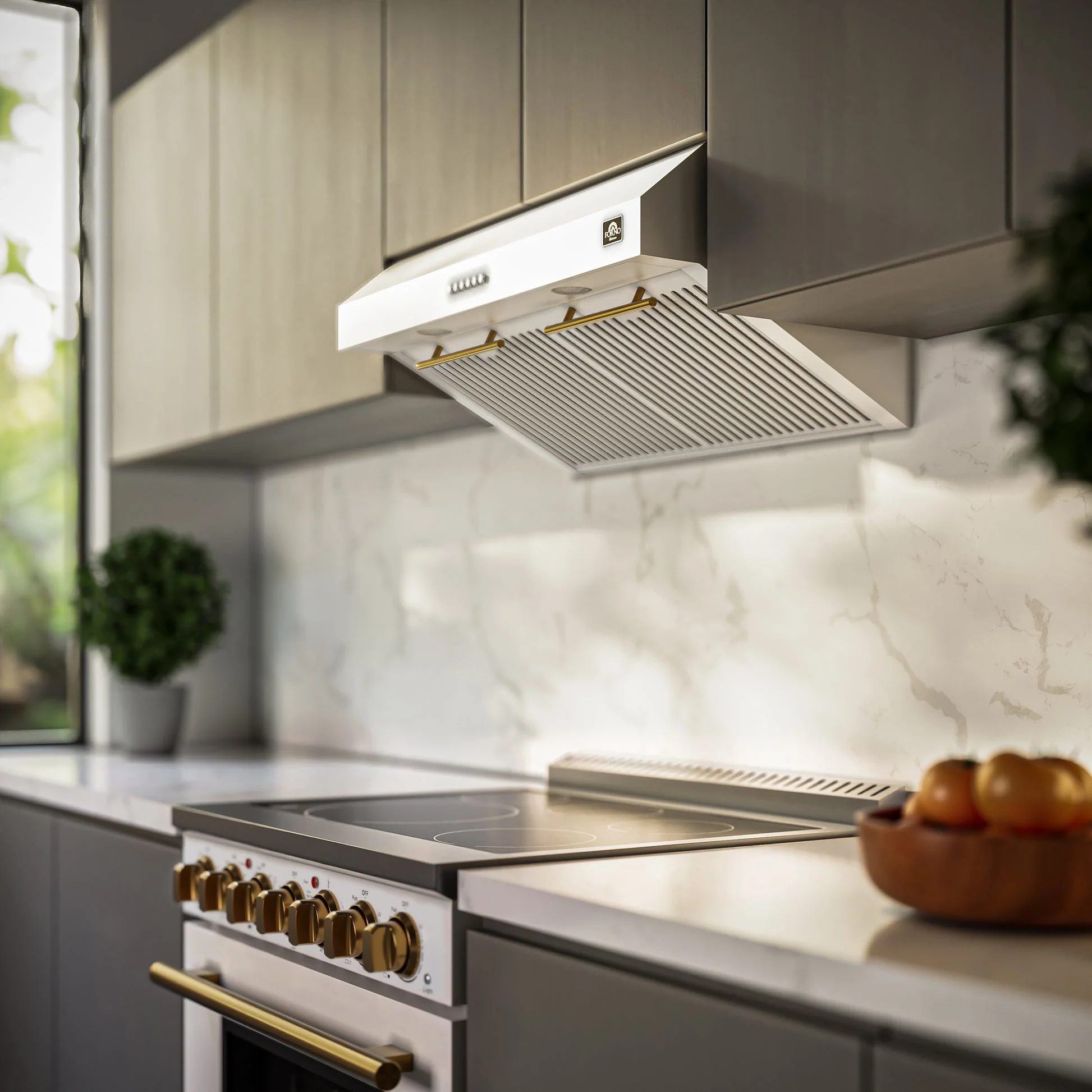 Forno Bari Espresso 30-Inch Under Cabinet Range Hood, 600 CFM, LED Lighting, Dishwasher-Safe Baffle Filters, 3-Speed Fan Control - Image 20
