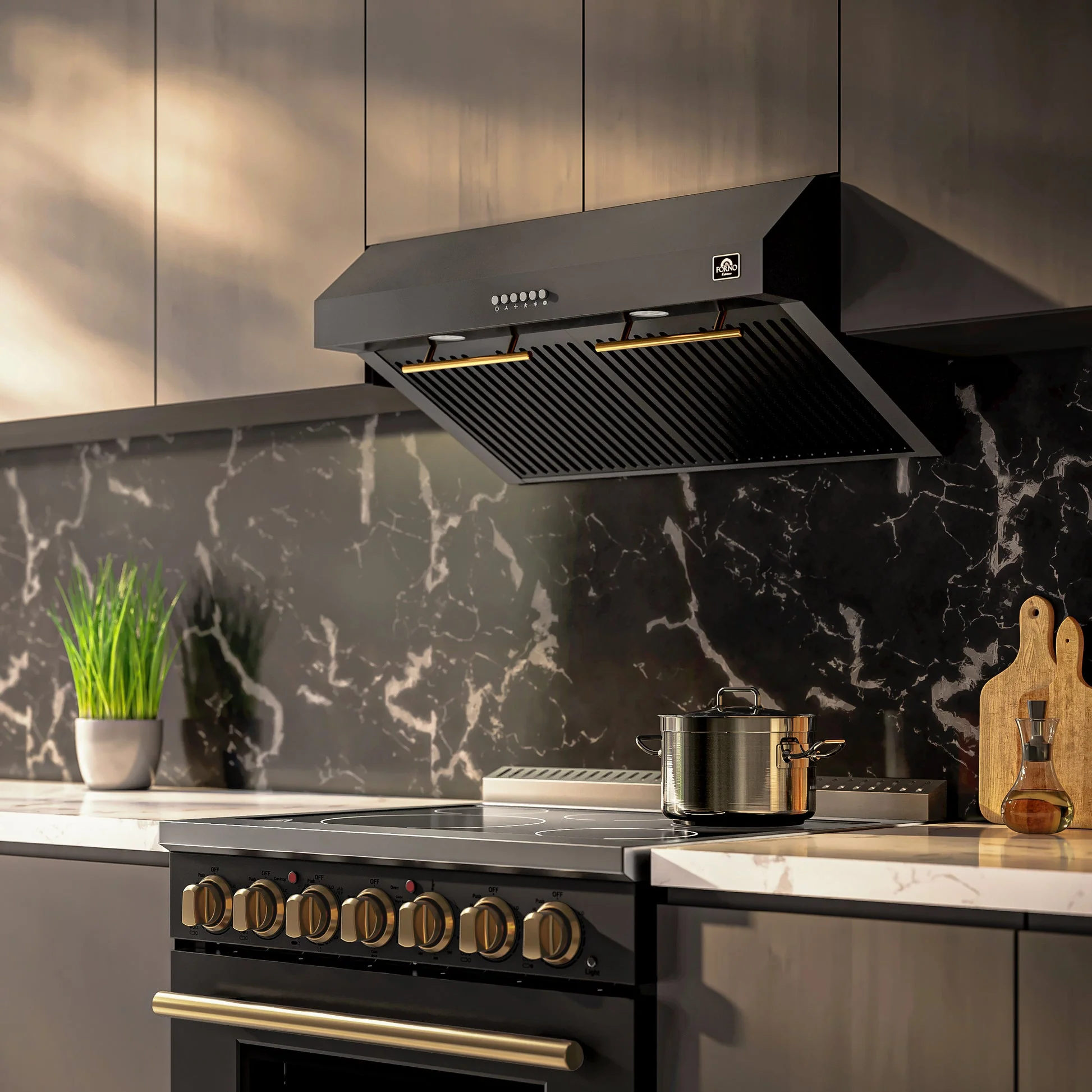 Forno Bari Espresso 30-Inch Under Cabinet Range Hood, 600 CFM, LED Lighting, Dishwasher-Safe Baffle Filters, 3-Speed Fan Control - Image 31