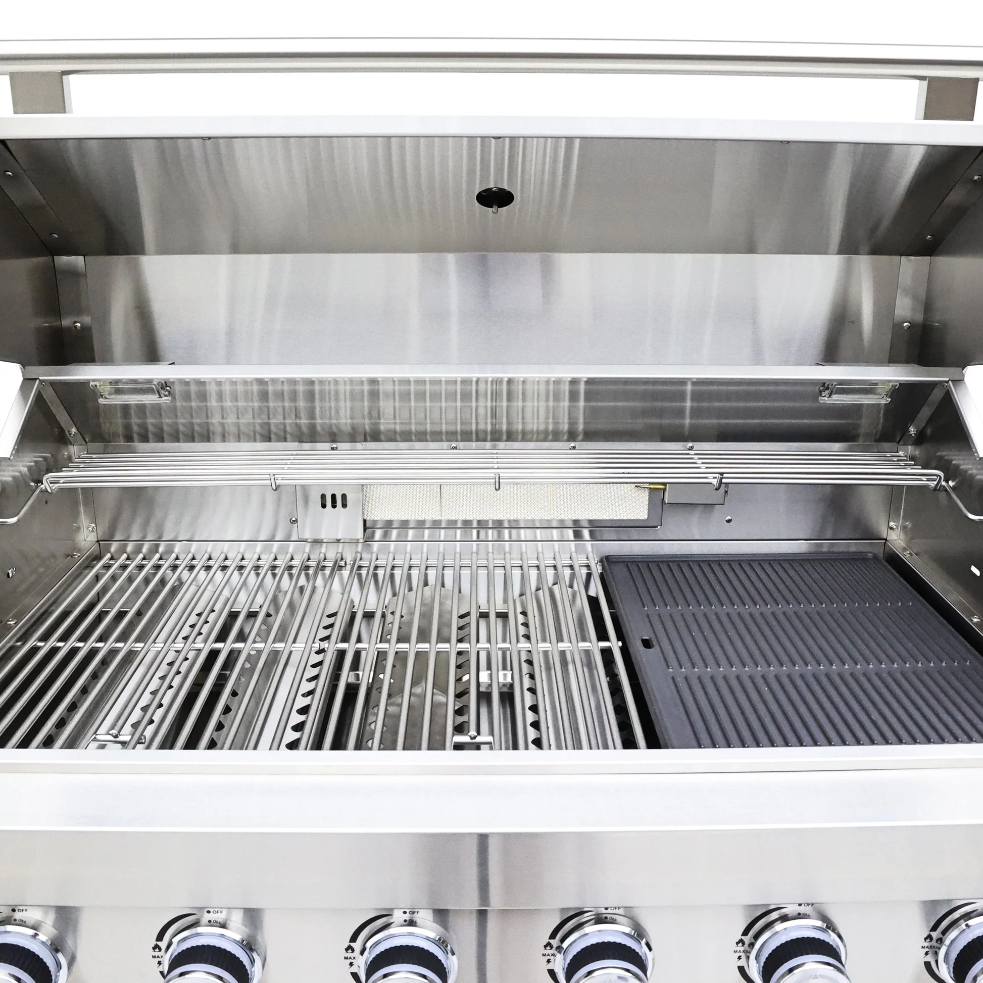 Forno Bulnes 40" BBQ Outdoor Kitchen – 95,000 BTU, 5 Burners, Infrared Sear & Rotisserie, Beverage Center & White Sintered Stone Countertops - Image 13