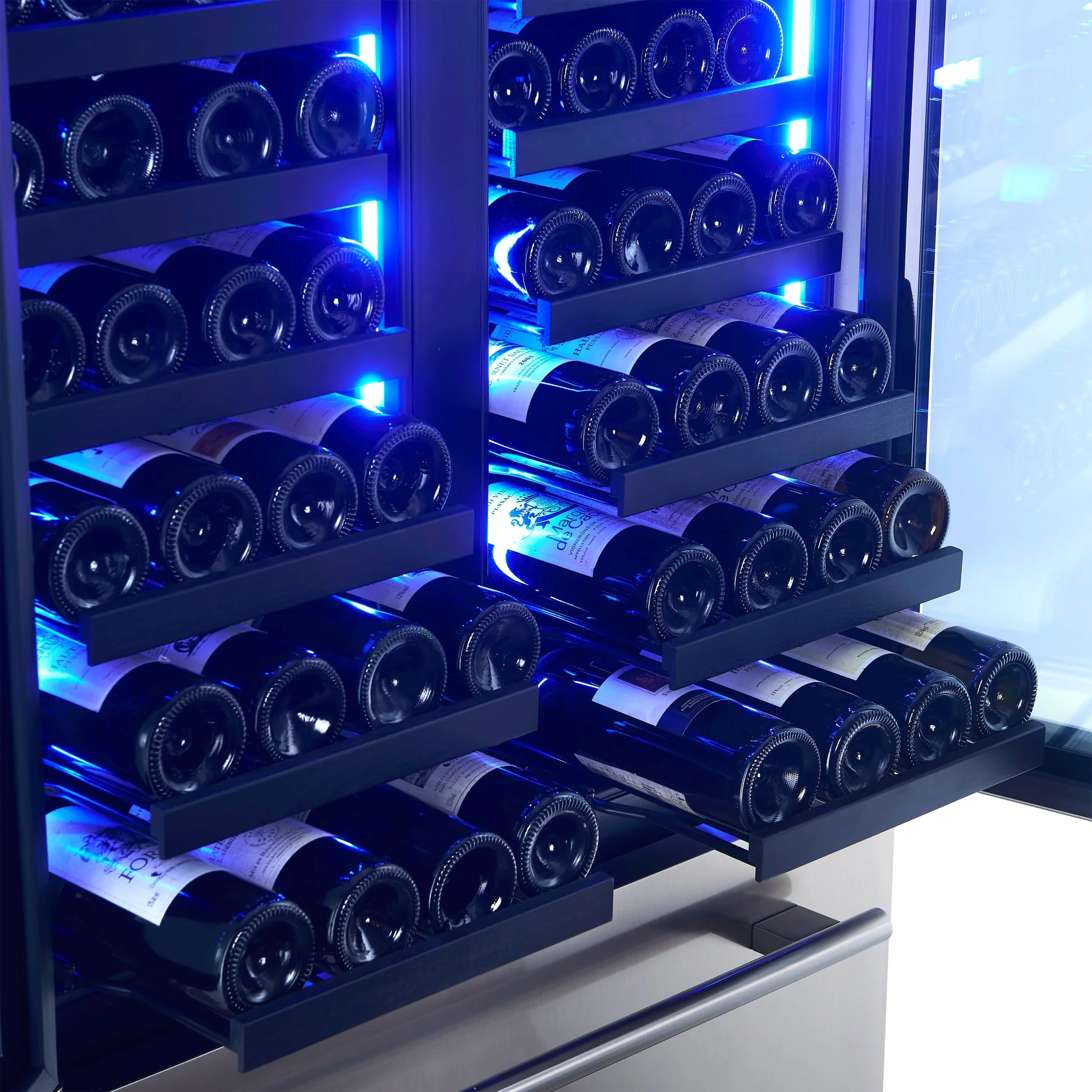 Forno Campania 32-Inch Wine Cooler, Stainless Steel, Dual Wine Zones, Two Beverage Drawers, 17.7 cu.ft - Image 8
