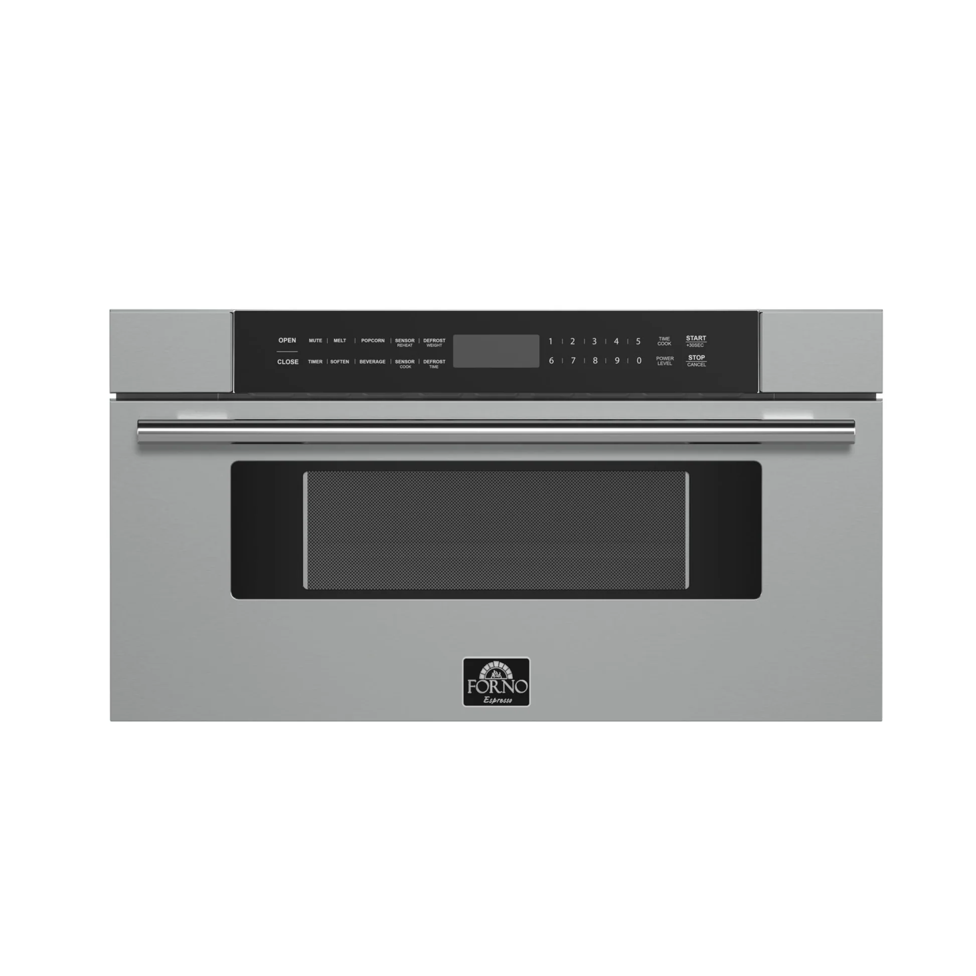 Forno Capoliveri 30" Microwave Drawer – Stainless Steel, 1.2 cu.ft, 1500W, Touch Control, Auto Open/Close & Sensor Cooking
