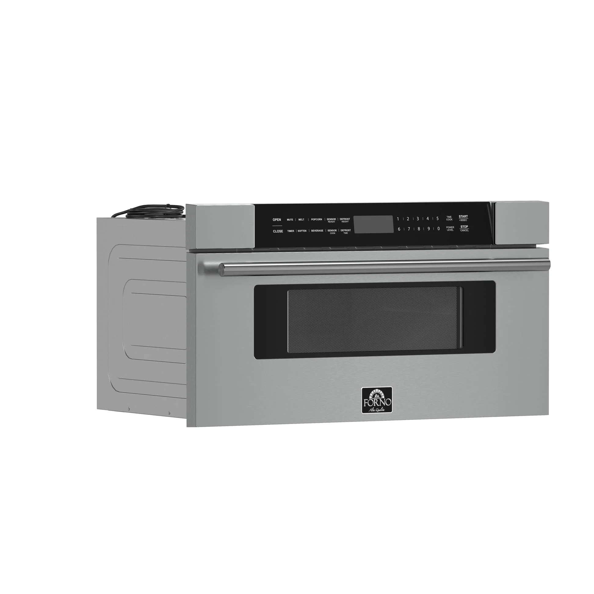 Forno Capoliveri 30" Microwave Drawer – Stainless Steel, 1.2 cu.ft, 1500W, Touch Control, Auto Open/Close & Sensor Cooking - Image 3