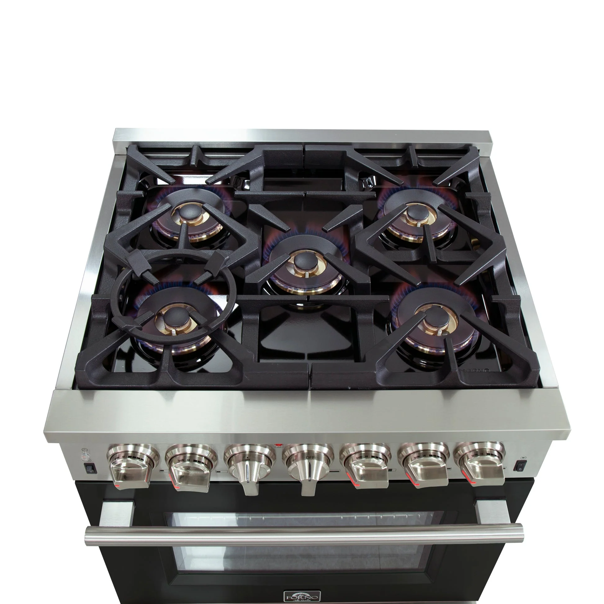 Forno Capriasca 30-Inch Freestanding Dual Fuel Range with 4 Burners & Color Door - Image 20