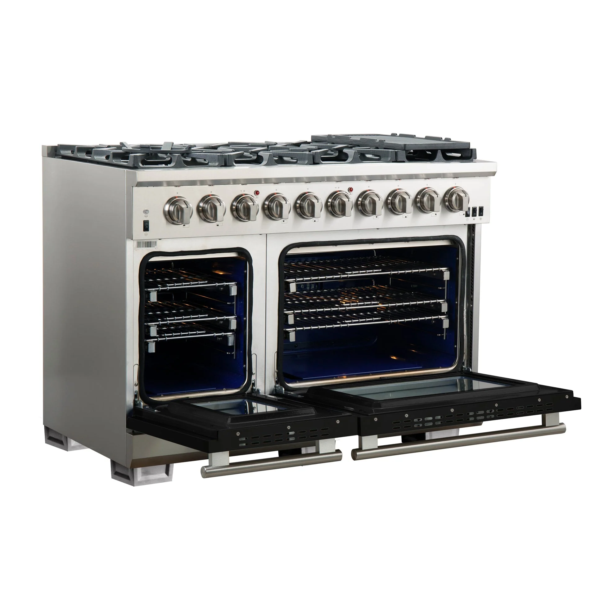 Forno Capriasca 48-inch Freestanding Gas Range with 8 Burners & Color Door - Image 17