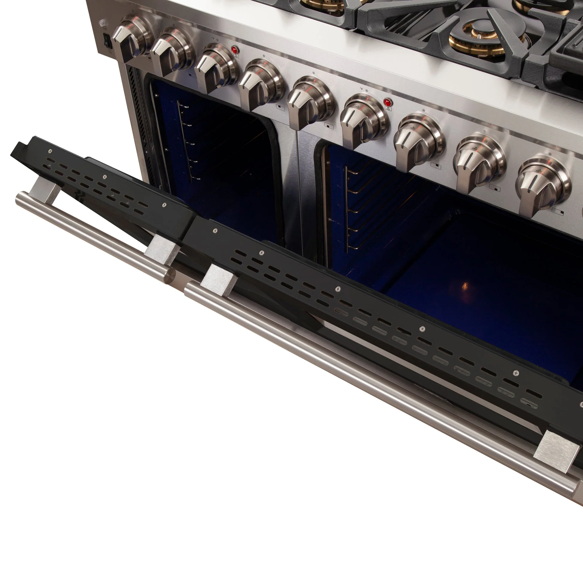 Forno Capriasca 48-inch Freestanding Gas Range with 8 Burners & Color Door - Image 19