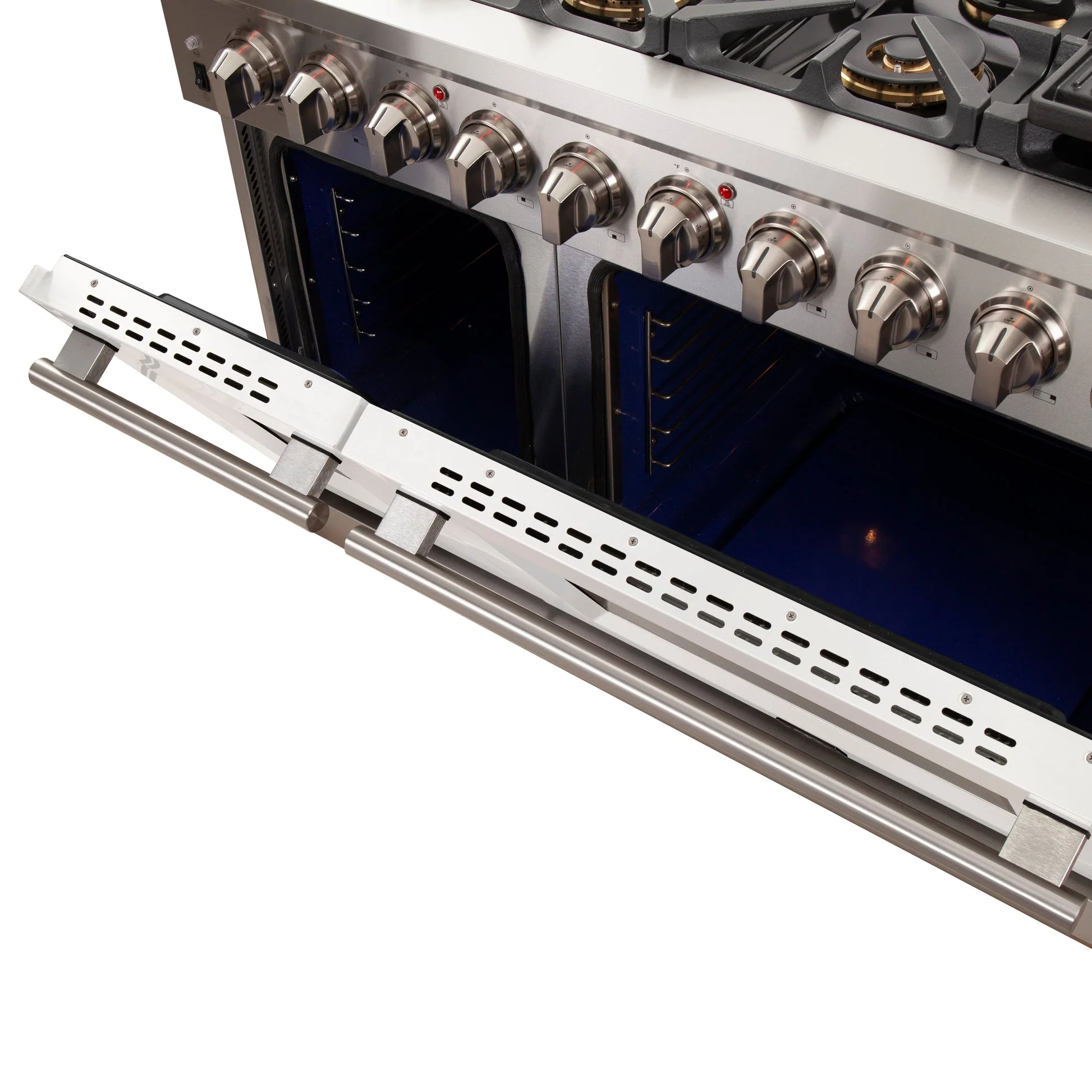Forno Capriasca 48-inch Freestanding Gas Range with 8 Burners & Color Door - Image 8