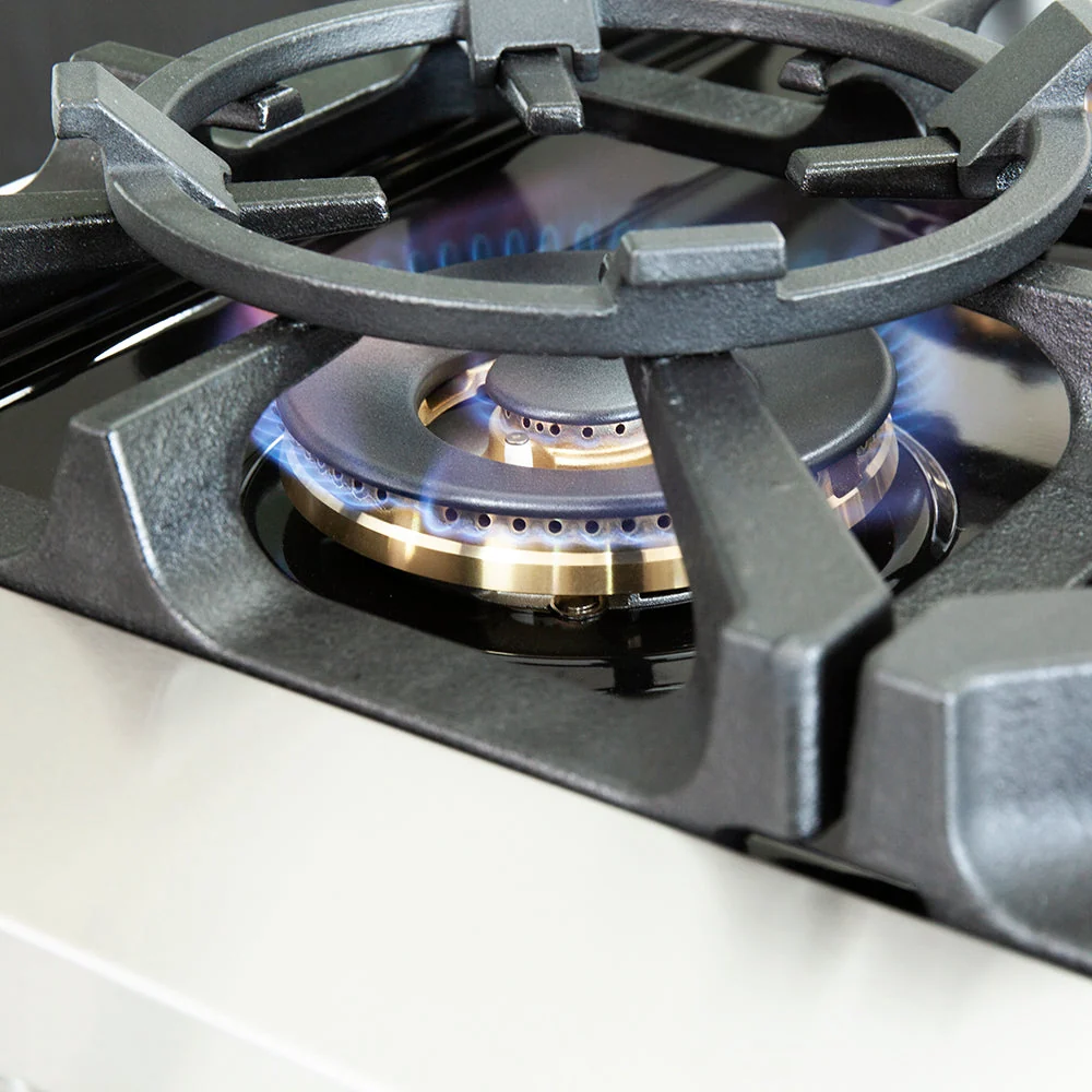 Forno Capriasca 48-inch Gas Range Stainless Steel, 8 Brass Burners, 6.58 cu.ft. Double Oven - Image 7