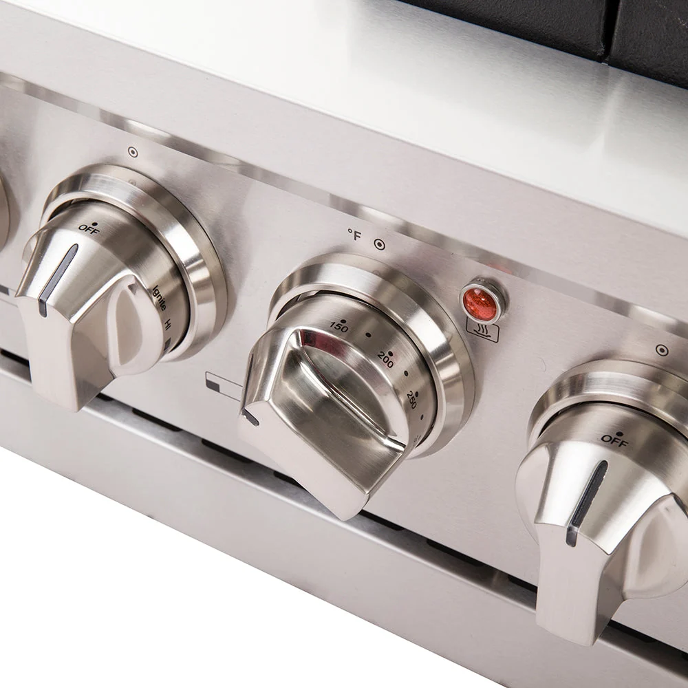 Forno Capriasca 48-inch Gas Range Stainless Steel, 8 Brass Burners, 6.58 cu.ft. Double Oven - Image 8
