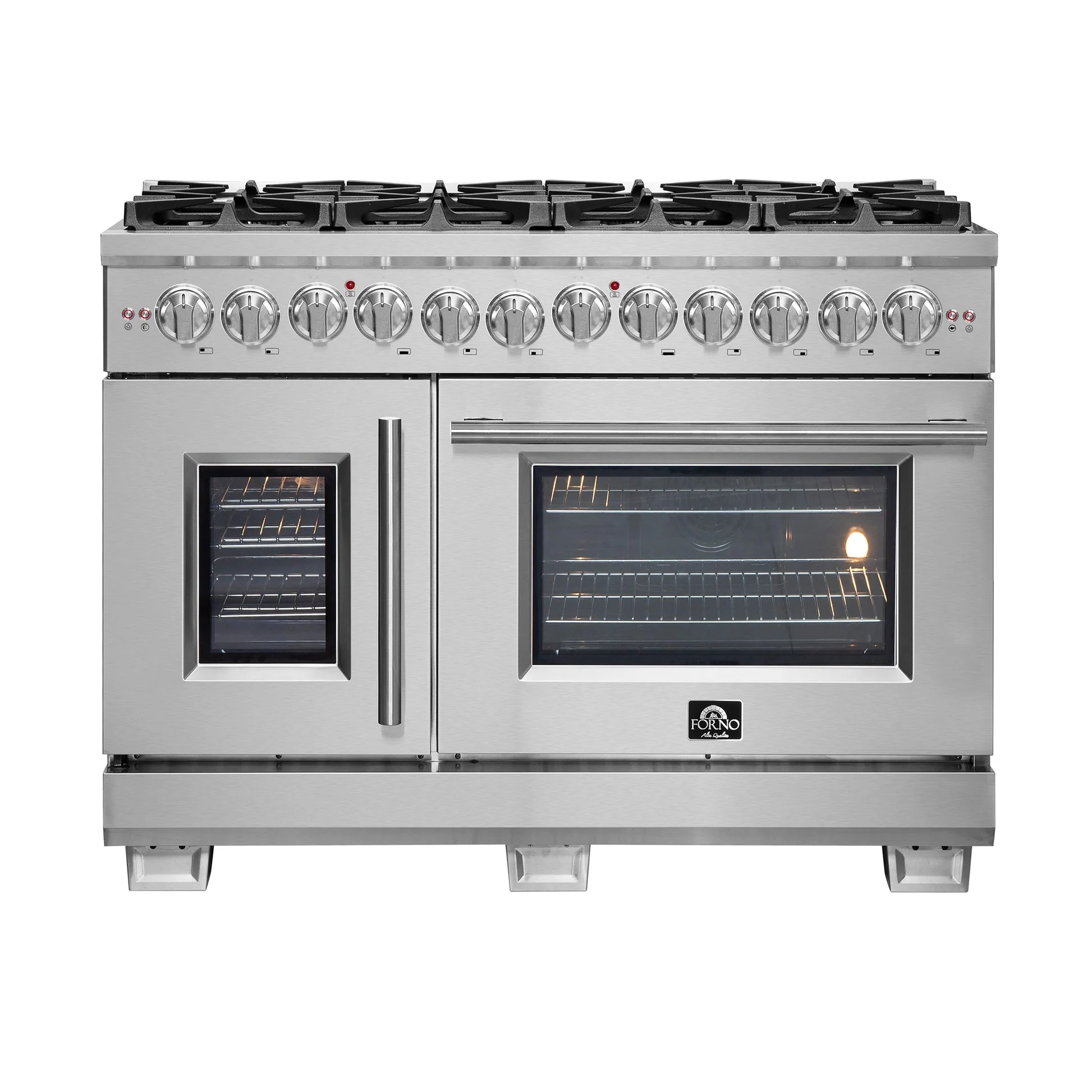 Forno Capriasca Freestanding French Door Dual Fuel Range, True Convection Oven - Image 23
