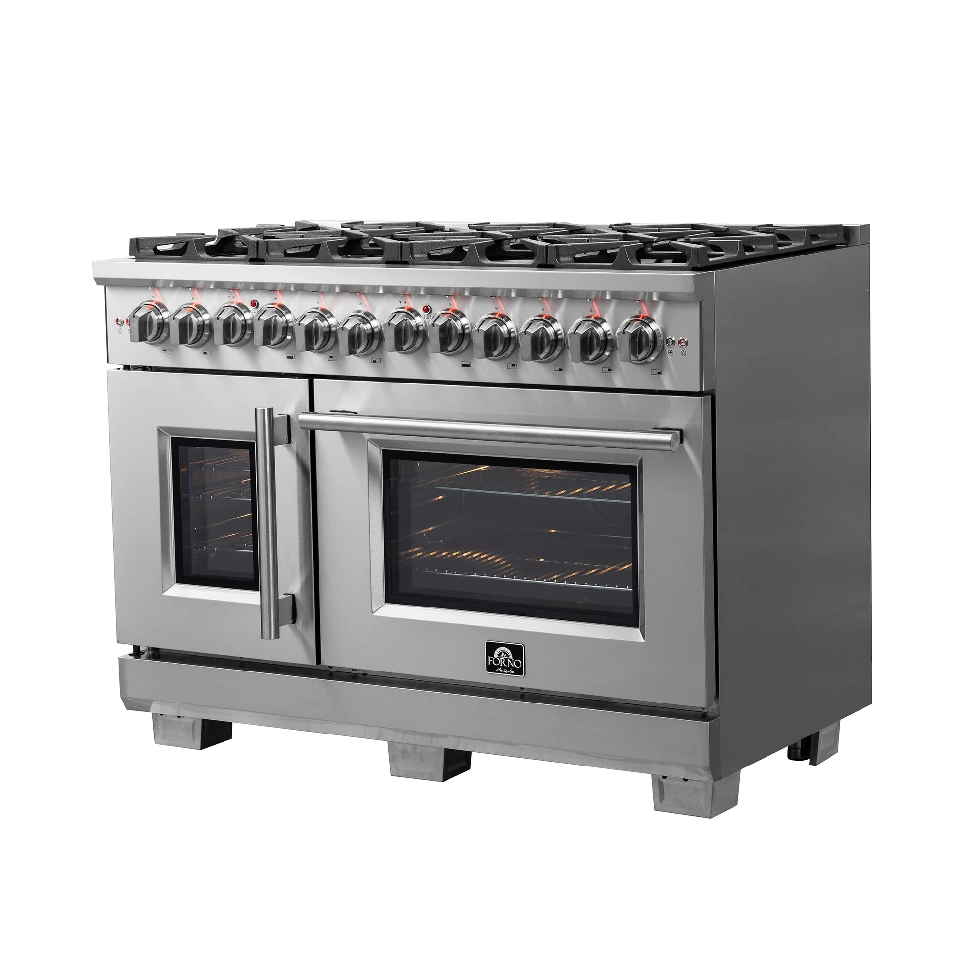 Forno Capriasca Freestanding French Door Dual Fuel Range, True Convection Oven - Image 27