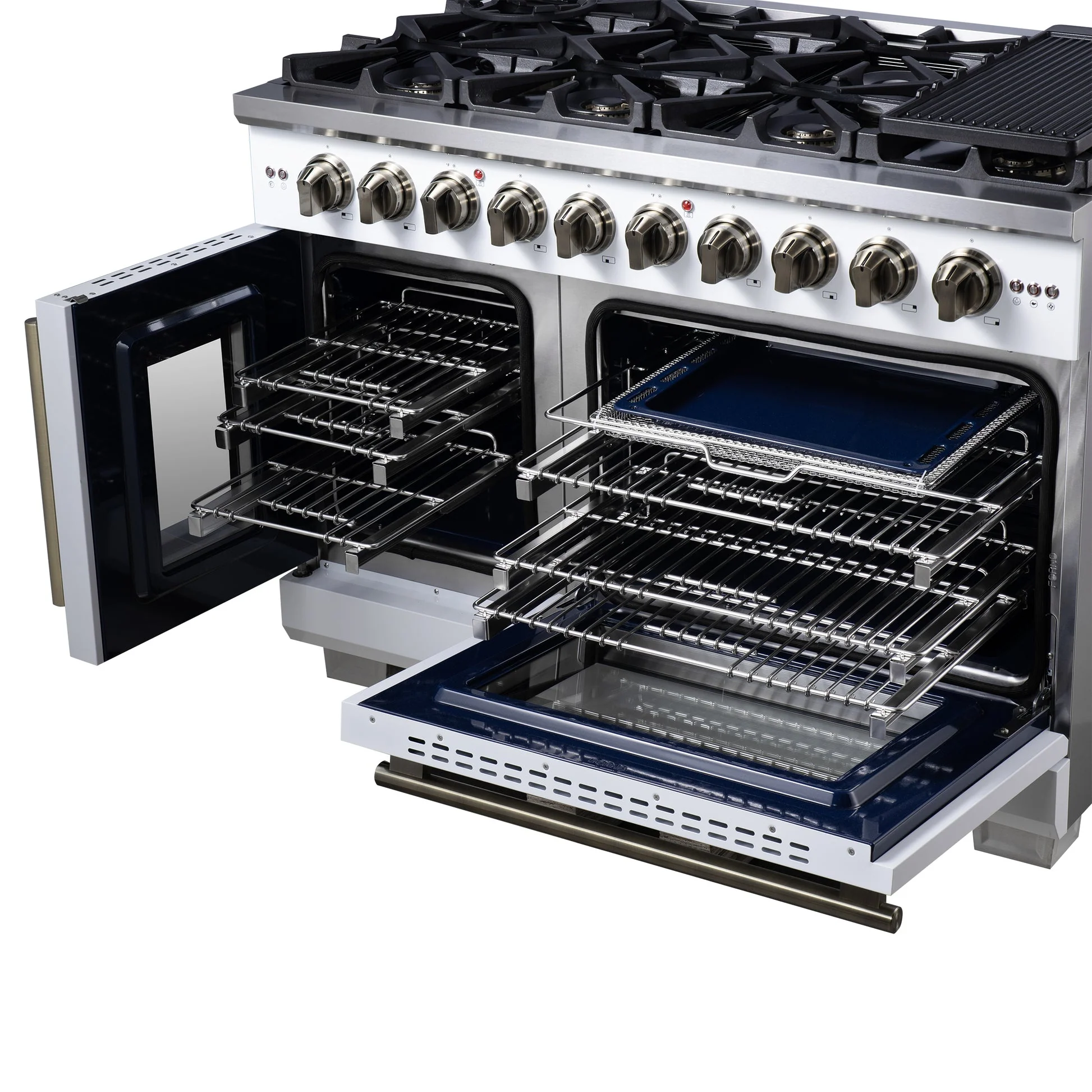 Forno Capriasca Freestanding French Door Gas Range, Convection Oven, Energy Efficient - Image 87