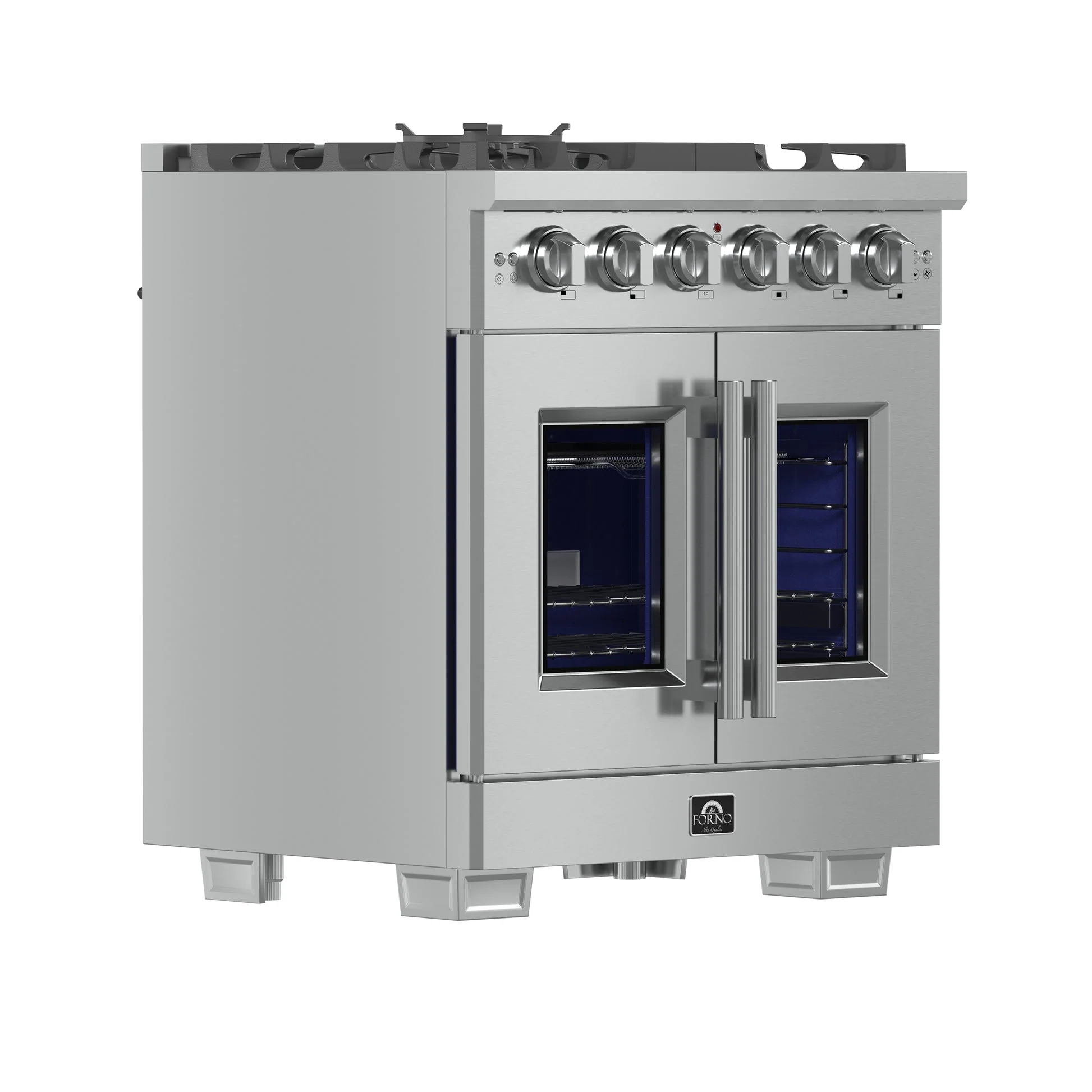 Forno Capriasca Freestanding French Door Gas Range, Convection Oven, Energy Efficient - Image 2