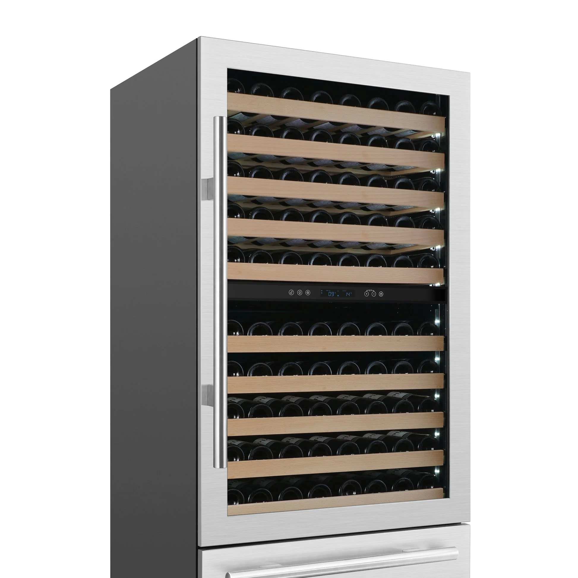 Forno Celano 30-Inch Triple Zone Wine and Beverage Cooler, 21.3 cu.ft, Stainless Steel - Image 3