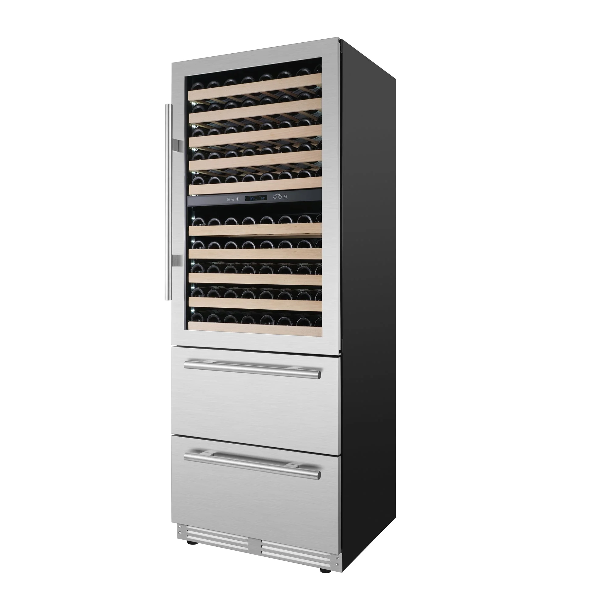 Forno Celano 30-Inch Triple Zone Wine and Beverage Cooler, 21.3 cu.ft, Stainless Steel - Image 4