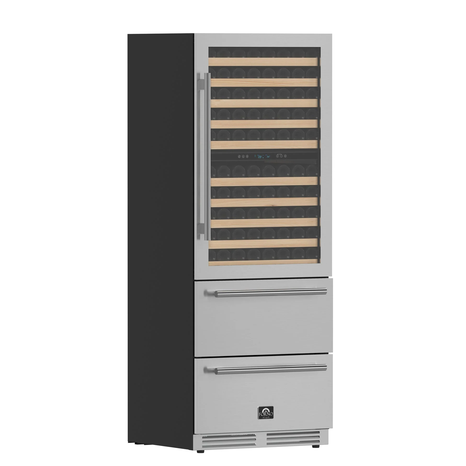 Forno Celano 30-Inch Triple Zone Wine and Beverage Cooler, 21.3 cu.ft, Stainless Steel - Image 6