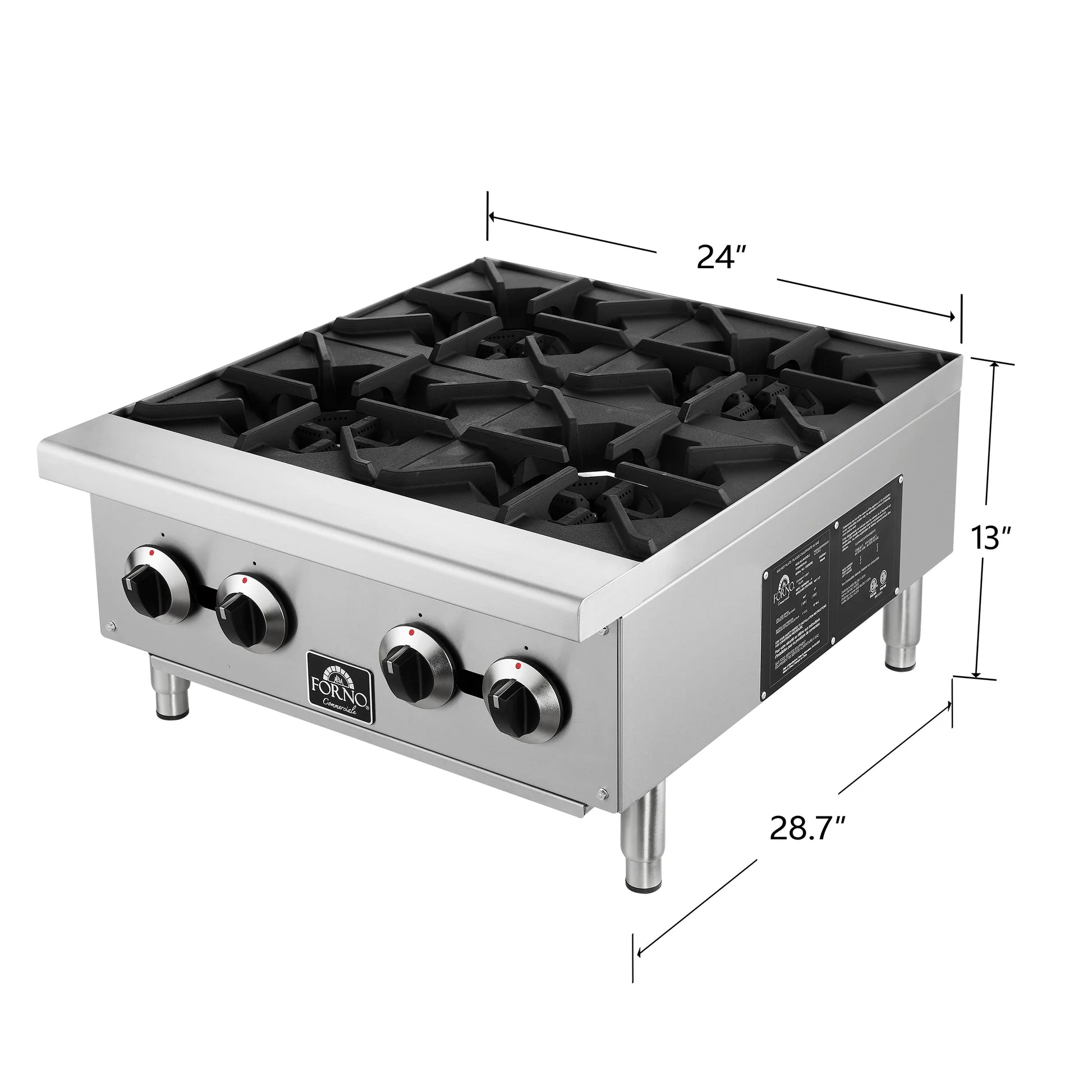 Forno Commerciale 24 Inch Gas Hotplate - Image 3