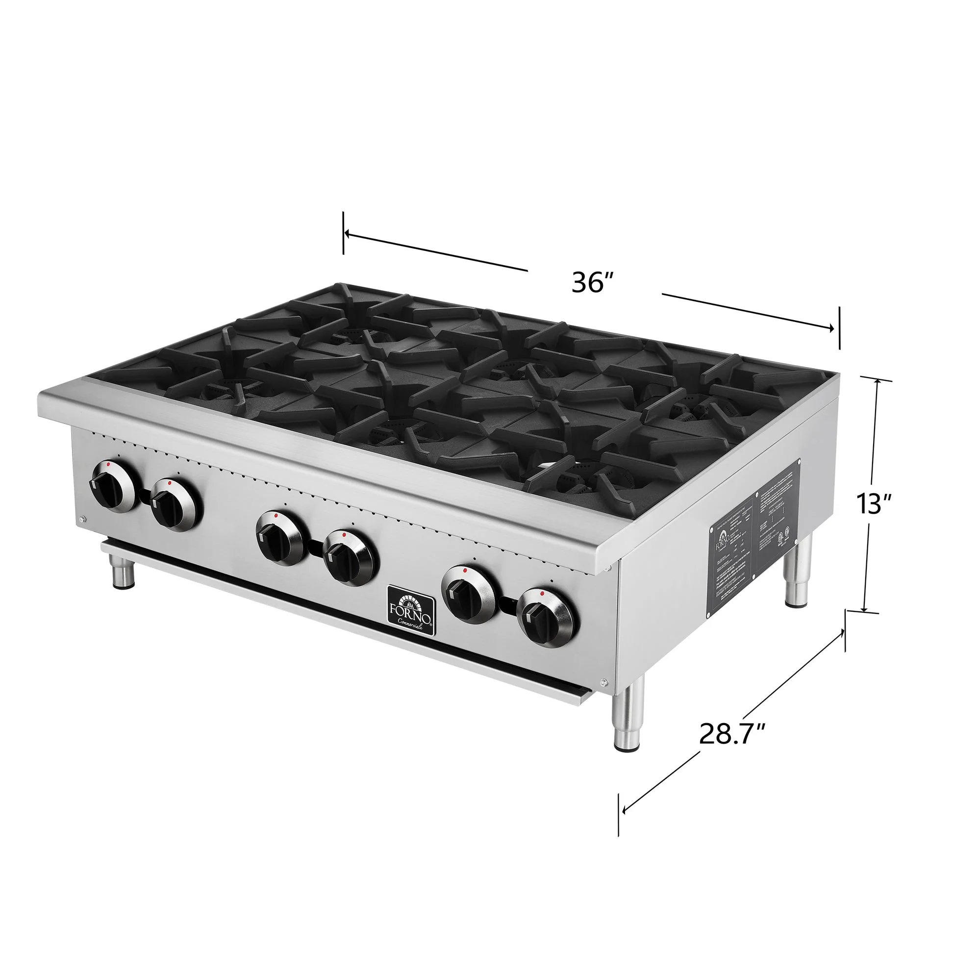 Forno Commerciale 36 Inch Gas Hotplate - Image 3