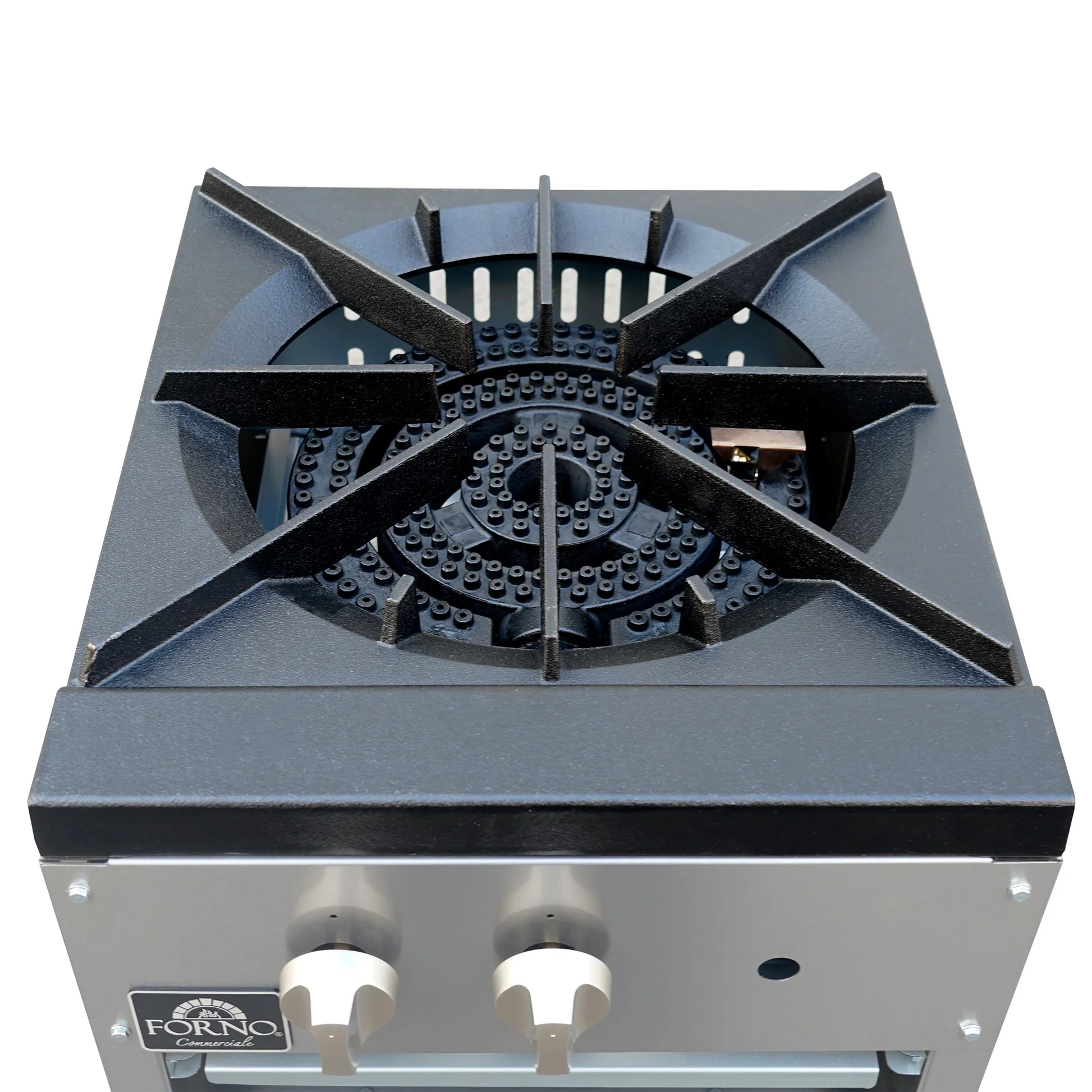 Forno Commerciale Gas Stock Pot Range – Single 3-Ring Burner, Stainless Steel Construction - Image 6