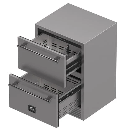 Forno Como 24-Inch Indoor Outdoor Drawer Refrigerator, 4.87 cu.ft, Stainless Steel Interior, Adjustable Shelves, LED Lighting - Image 3