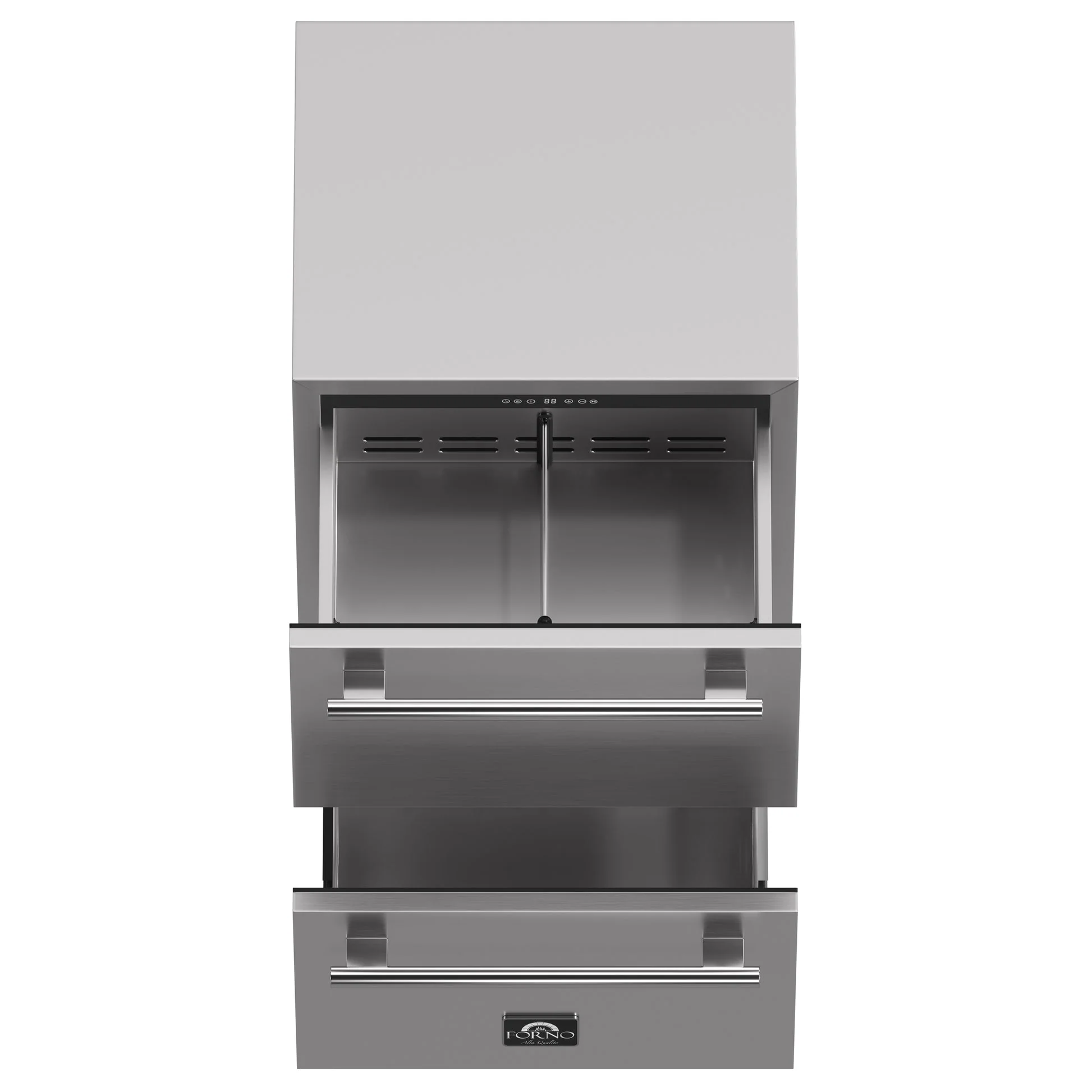 Forno Como 24-Inch Indoor Outdoor Drawer Refrigerator, 4.87 cu.ft, Stainless Steel Interior, Adjustable Shelves, LED Lighting - Image 4