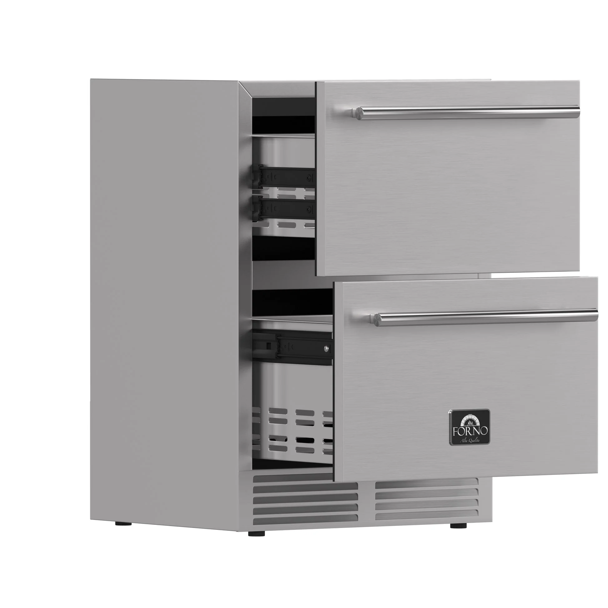 Forno Como 24-Inch Indoor Outdoor Drawer Refrigerator, 4.87 cu.ft, Stainless Steel Interior, Adjustable Shelves, LED Lighting - Image 7