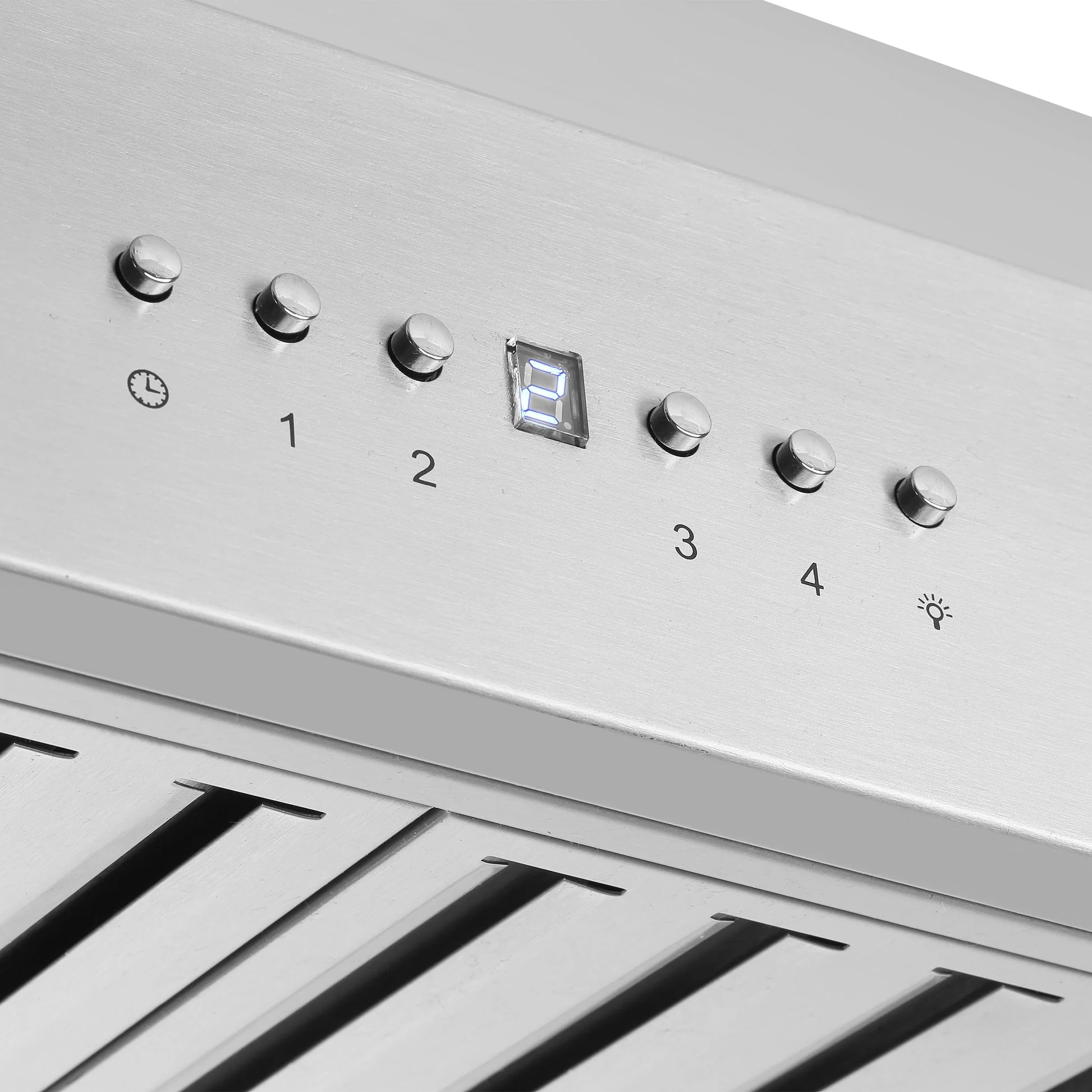 Forno Coppito 36-Inch Island Range Hood, Stainless Steel, LED Lighting, Adjustable Fan Speeds - Image 5