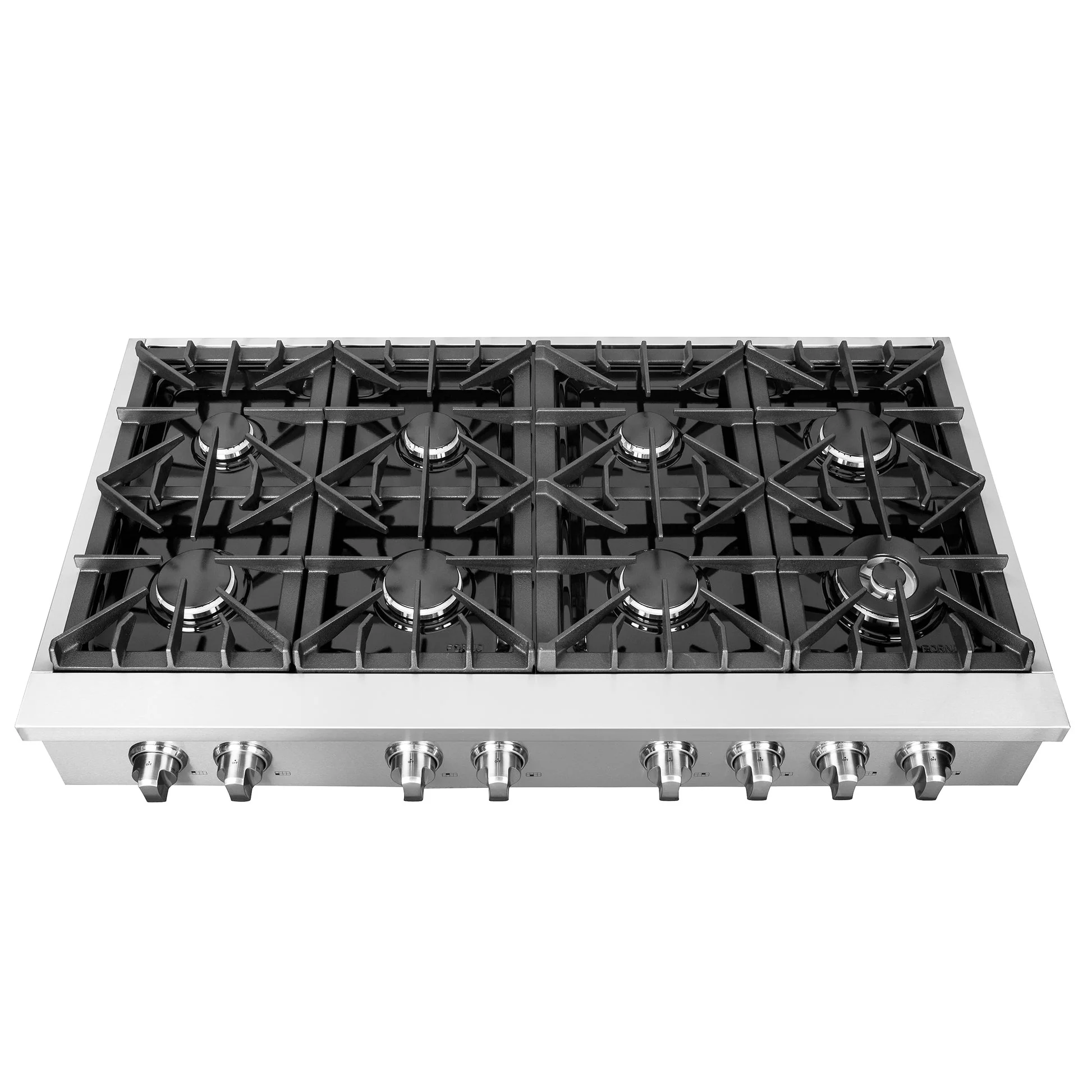 Forno Cossato Alta Qualita Pro-Style Gas Rangetop, Stainless Steel, Continuous Cast Iron Grates - Image 10