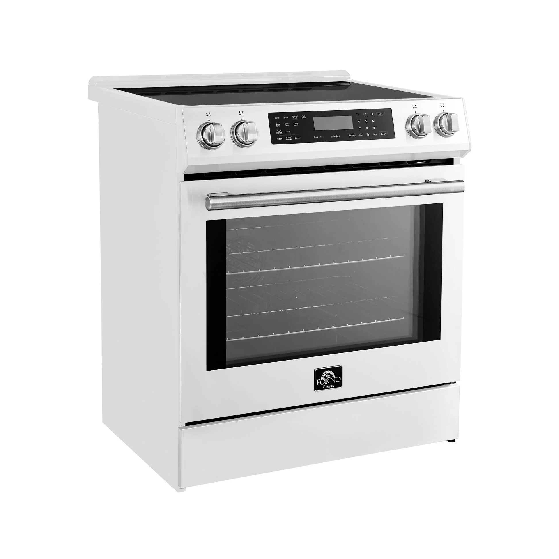 Forno Donatello Espresso 30-Inch Slide-In Induction Range, Convection Oven, 5 Cooking Zones, Touch Control Panel - Image 15